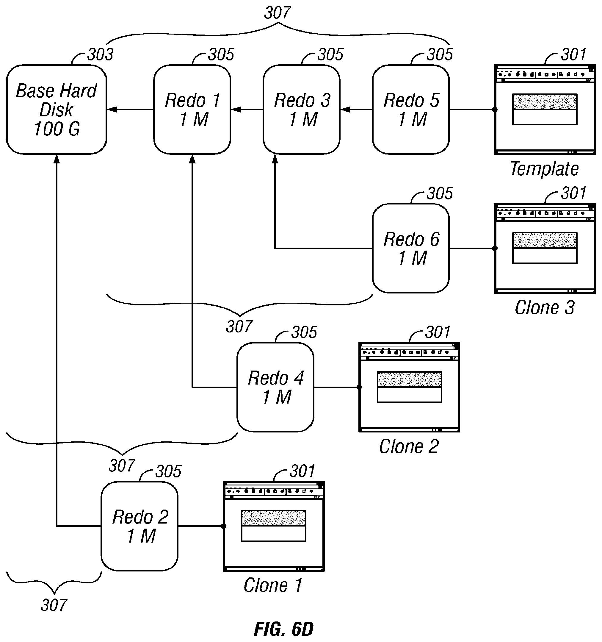 Patent US11847484 Figure 7 – Virtual machine image management using delta trees