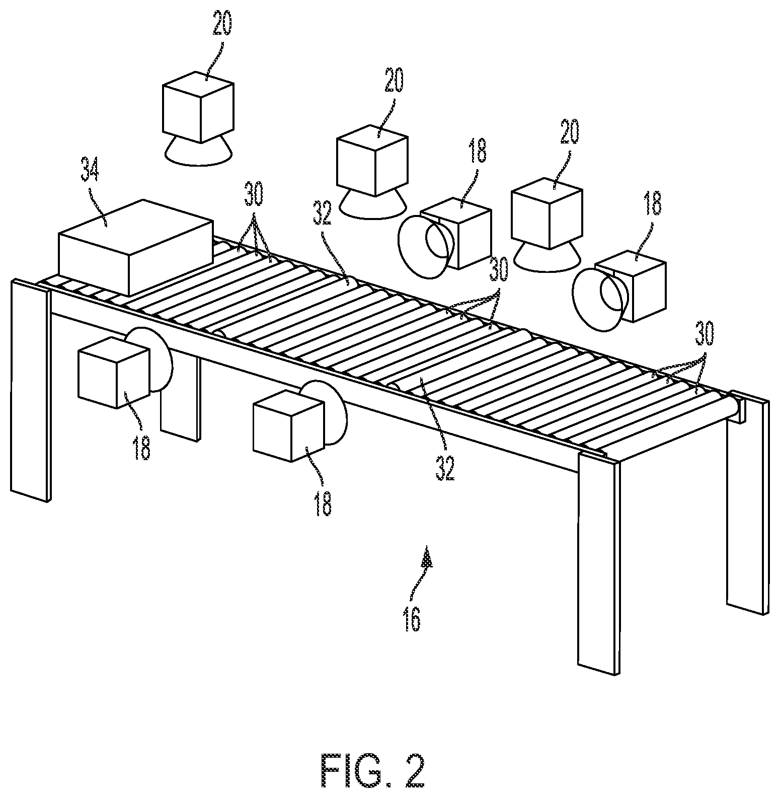 Patent US11847513 Figure 2 – Systems and methods for separating objects using vacuum diverts with one or more object processing systems