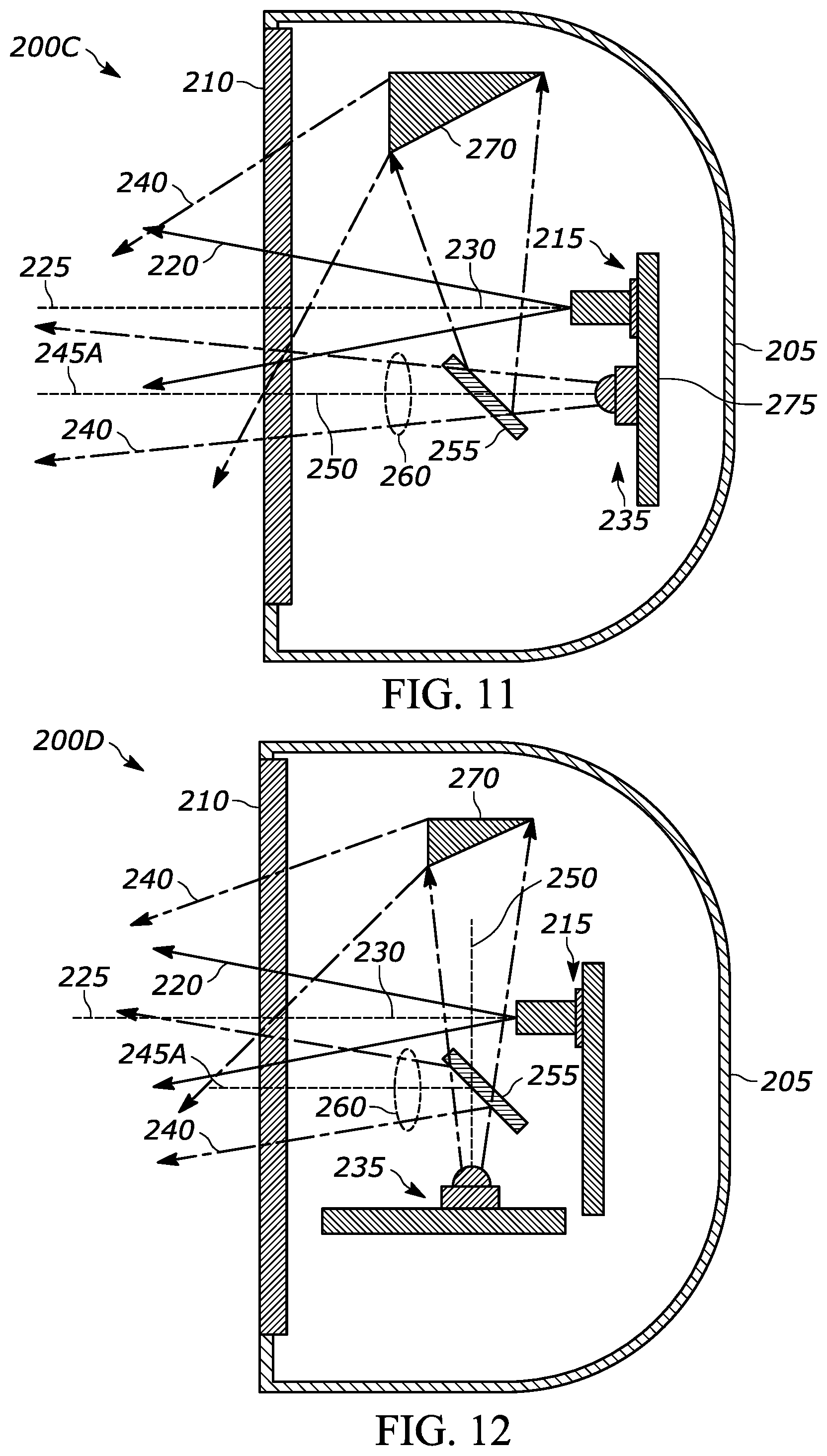 Patent US11847525 Figure 7 – Barcode reader with transflective mirror