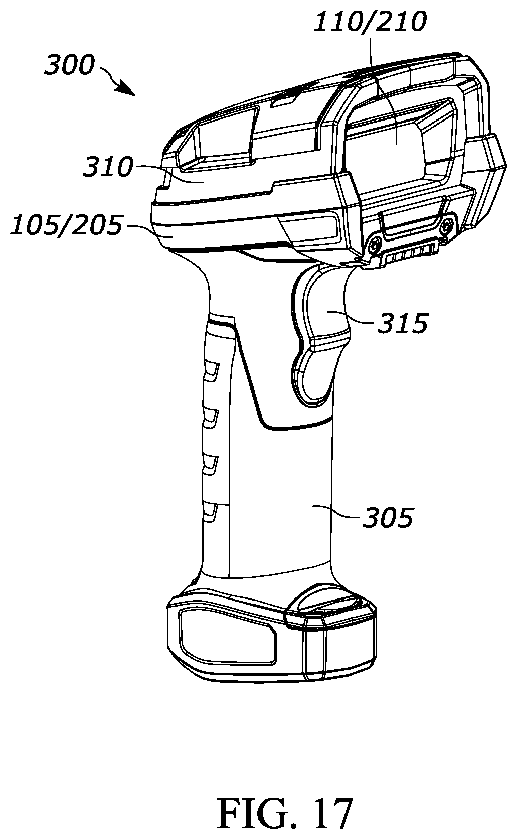 Patent US11847525 Figure 12 – Barcode reader with transflective mirror