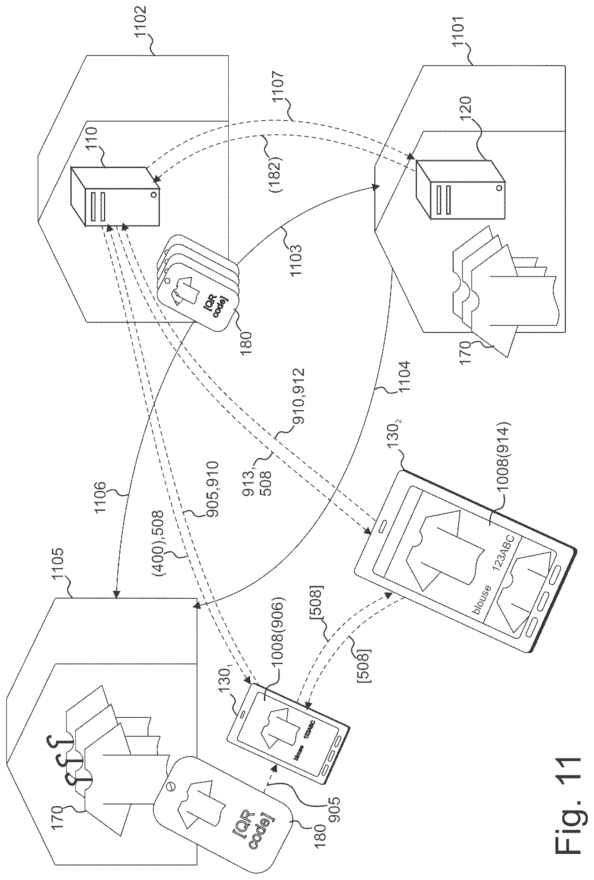 Patent US11847526 Figure 11 – Recording multimodal user interaction with items in real and digital environments