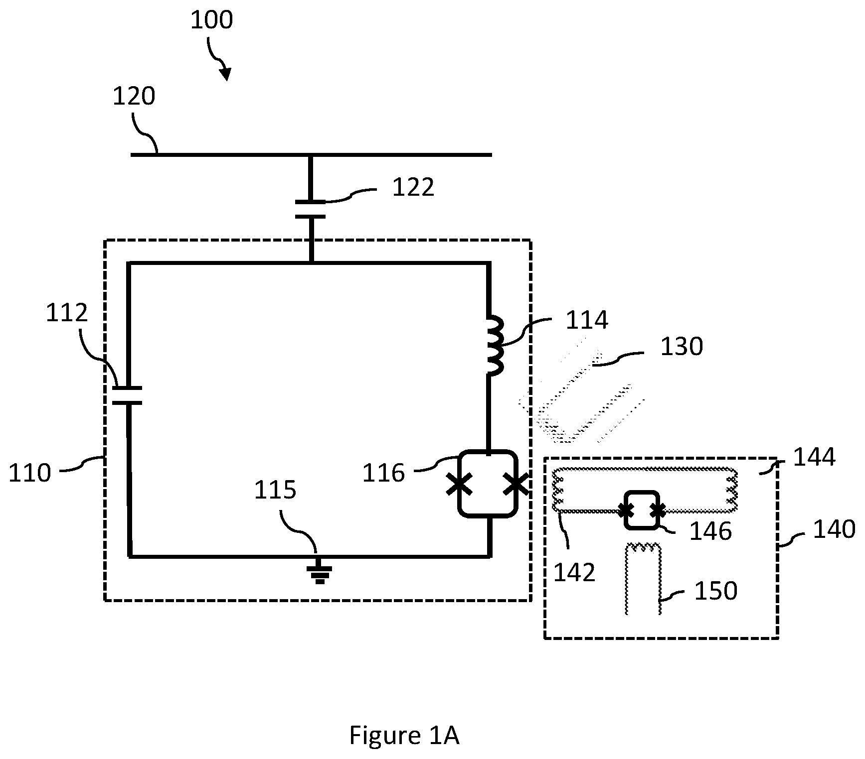 Patent US11847534 Figure 1 – Systems and methods for operation of a frequency multiplexed resonator input and/or output for a superconducting device