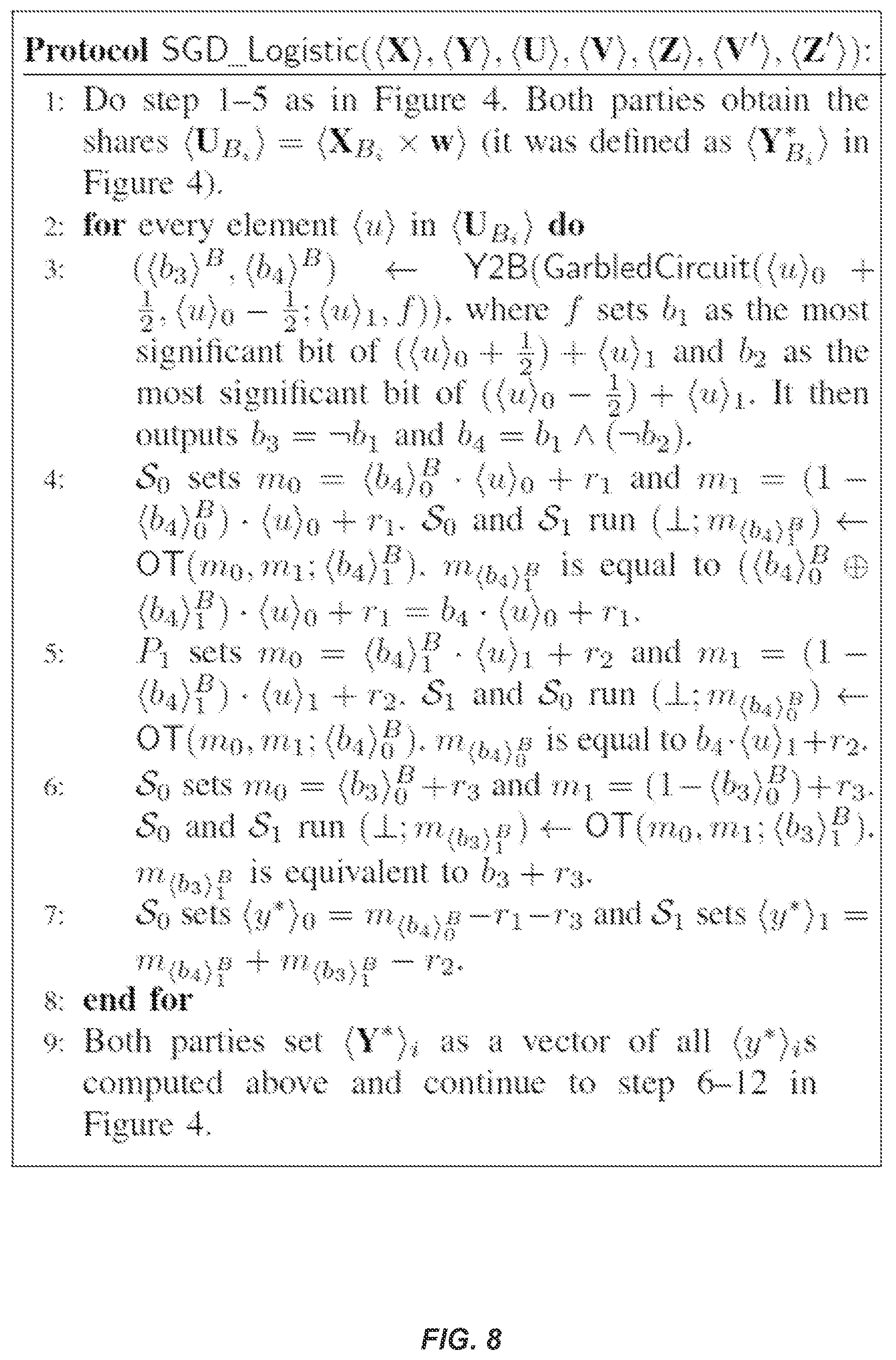 Patent US11847564 Figure 8 – Privacy-preserving machine learning