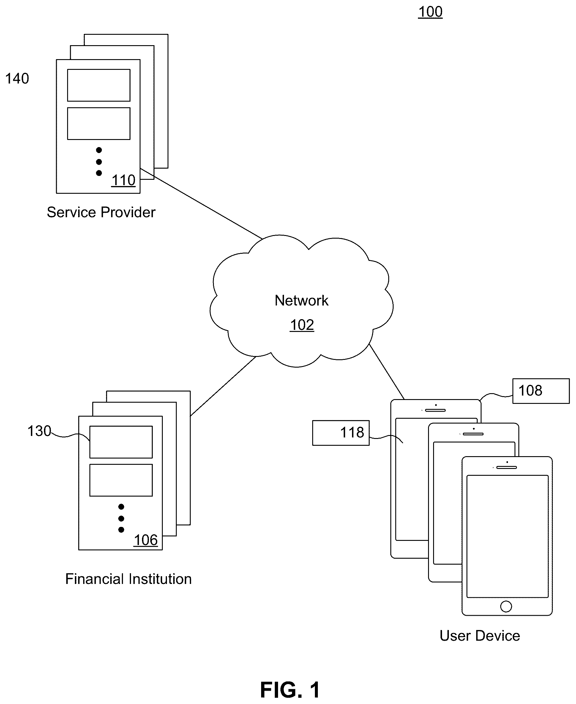 Patent US11847581 Figure 1 – Systems and methods for managing a financial account in a low-cash mode