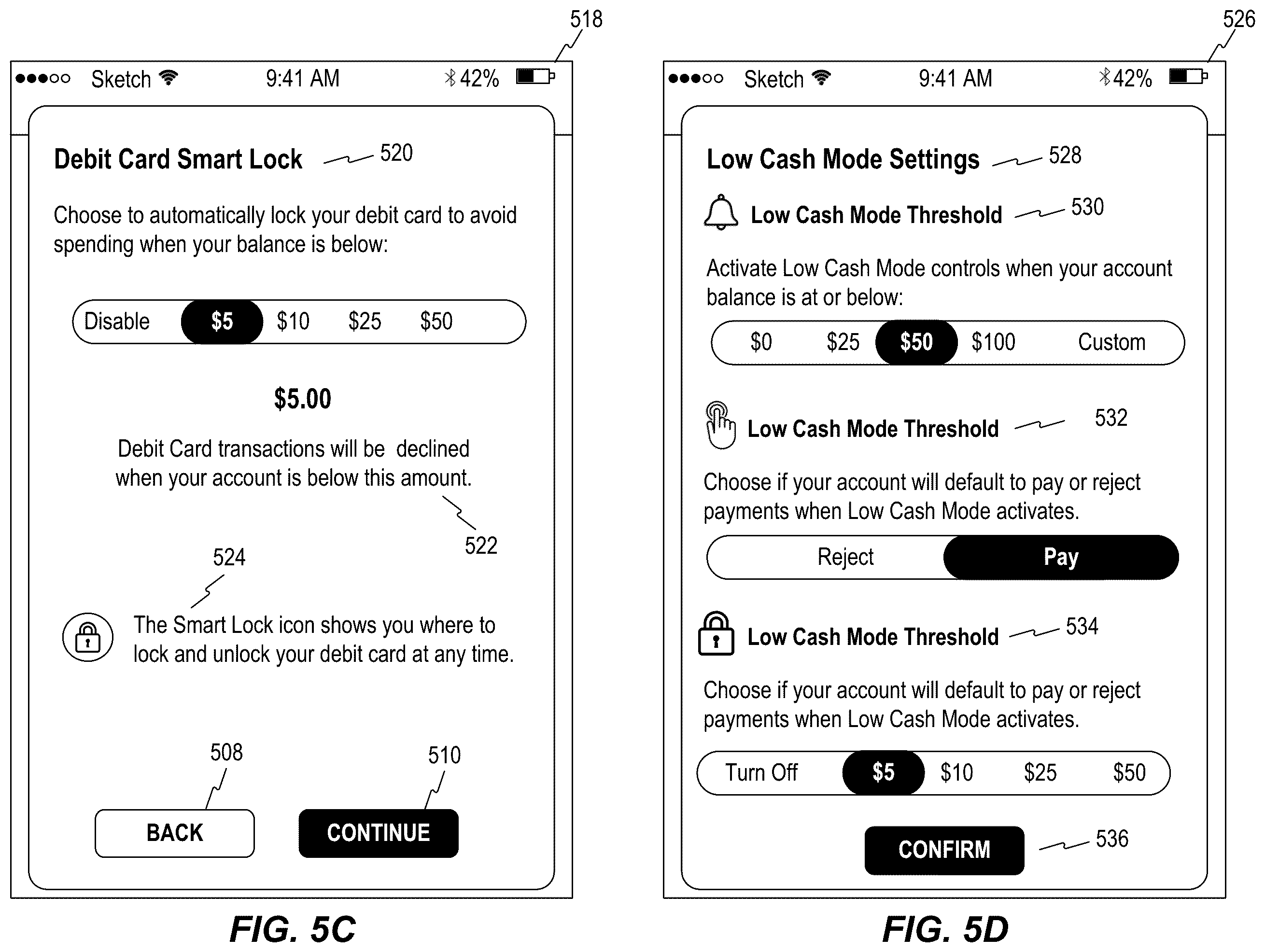 Patent US11847581 Figure 12 – Systems and methods for managing a financial account in a low-cash mode