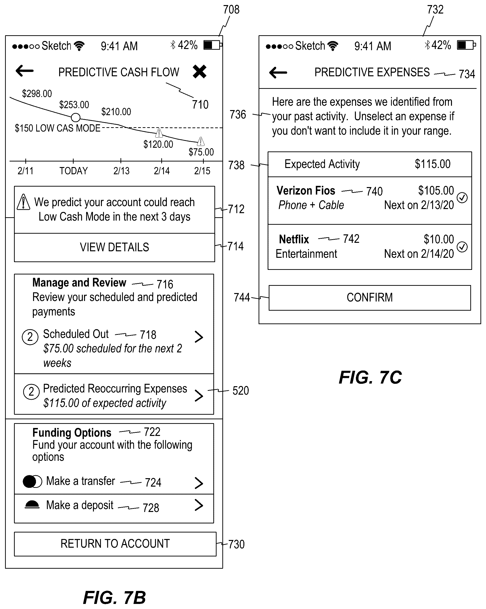 Patent US11847581 Figure 15 – Systems and methods for managing a financial account in a low-cash mode