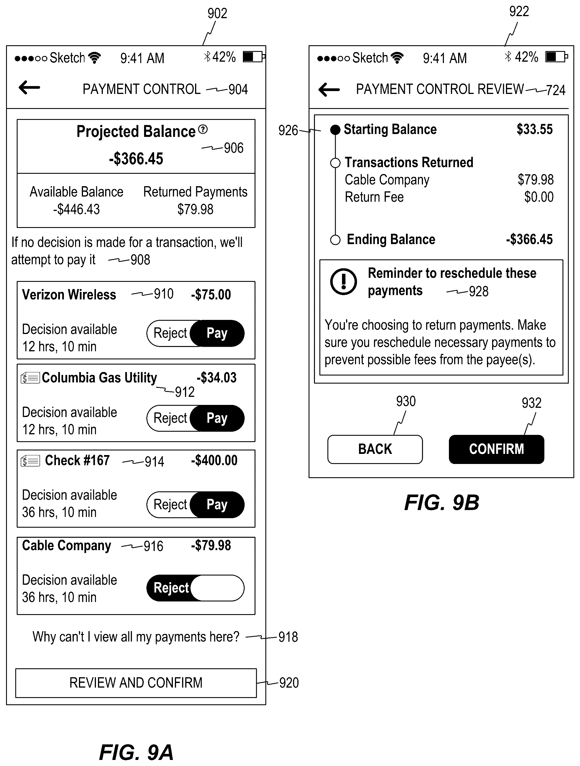 Patent US11847581 Figure 17 – Systems and methods for managing a financial account in a low-cash mode