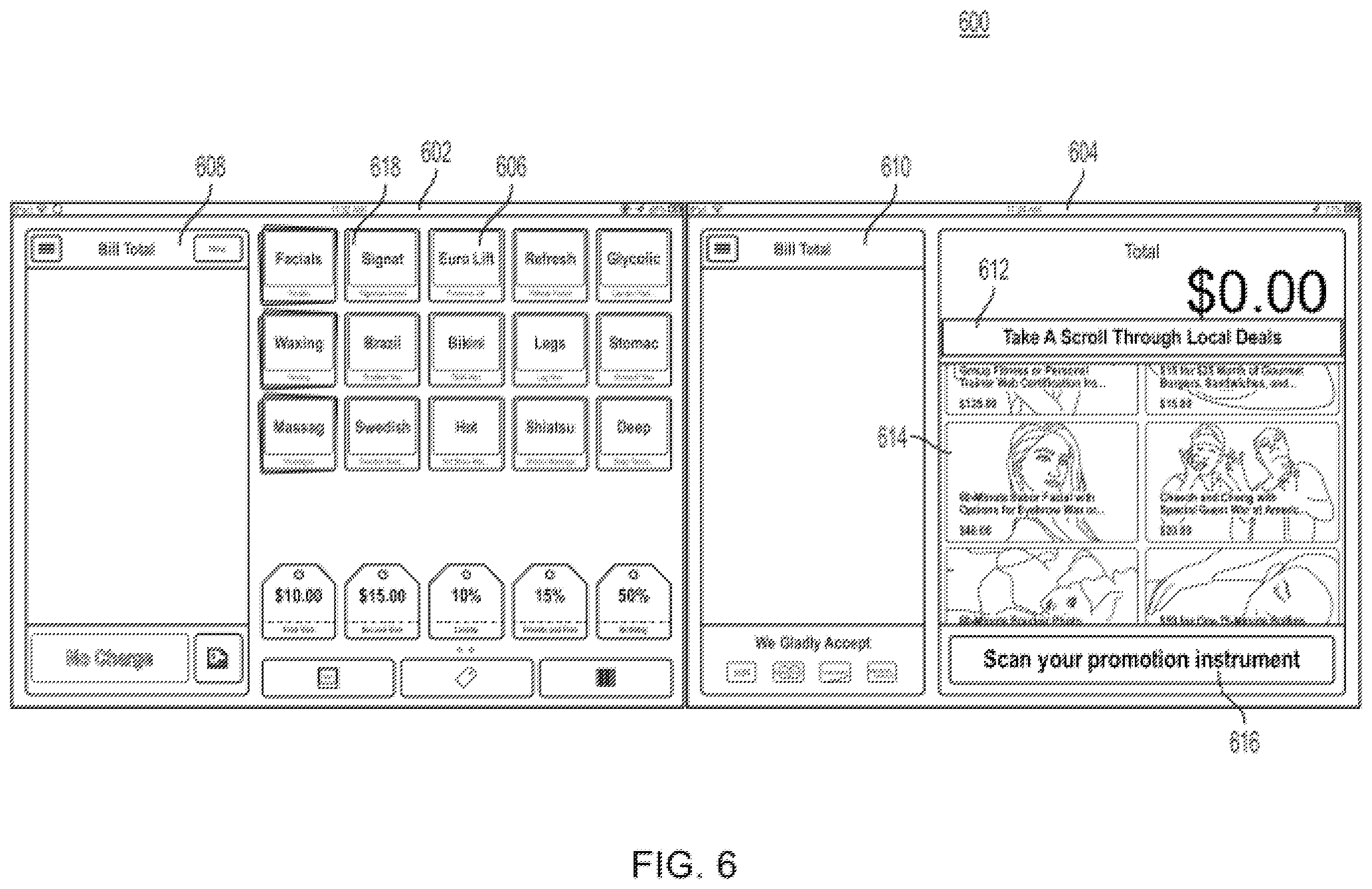 Patent US11847583 Figure 6 – Systems and methods for providing consumer facing point-of-sale interfaces