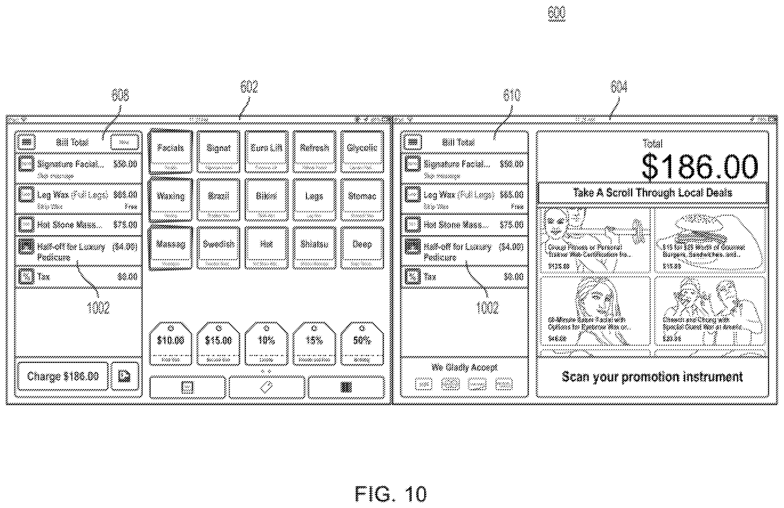 Patent US11847583 Figure 10 – Systems and methods for providing consumer facing point-of-sale interfaces