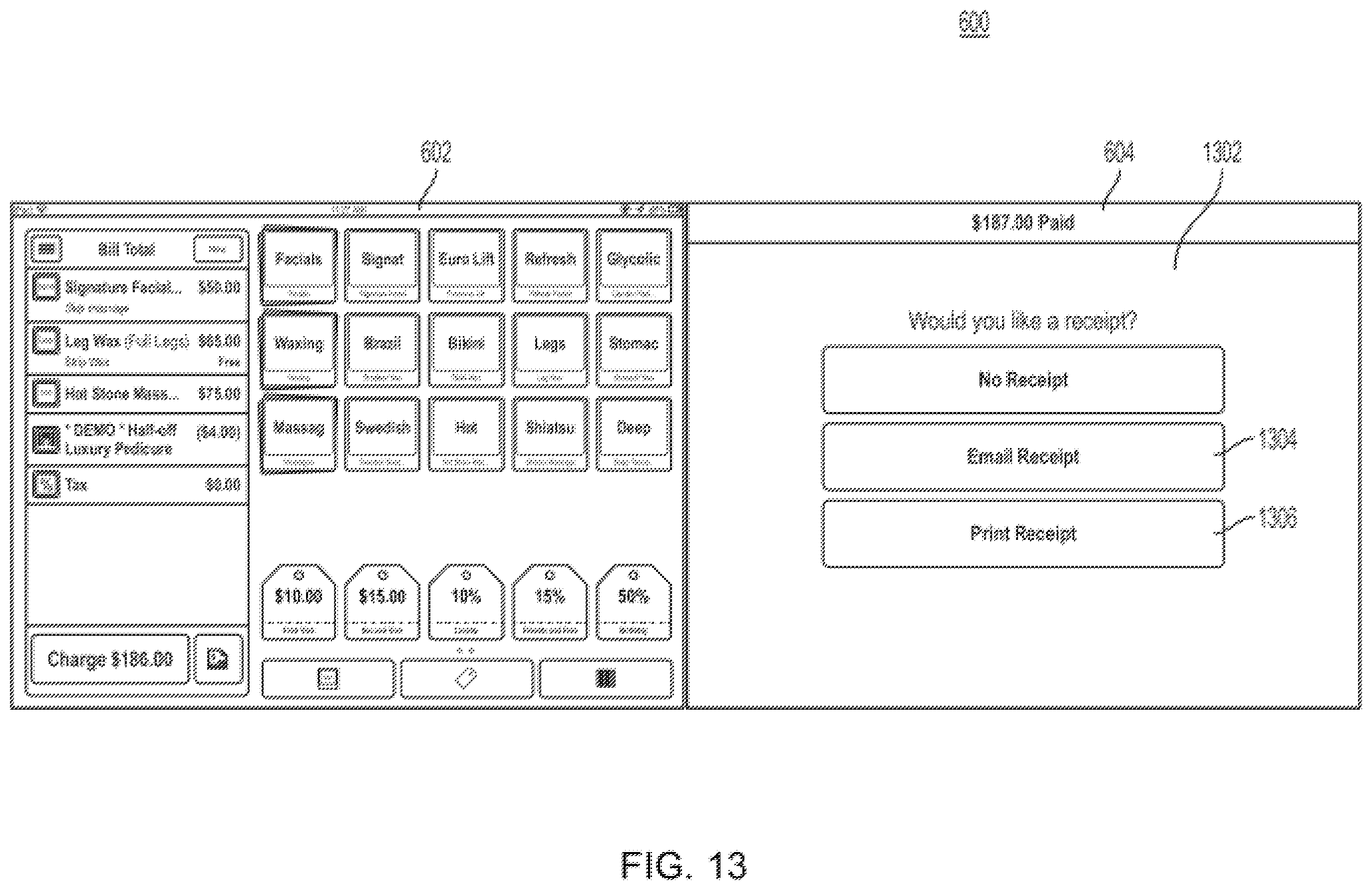 Patent US11847583 Figure 13 – Systems and methods for providing consumer facing point-of-sale interfaces