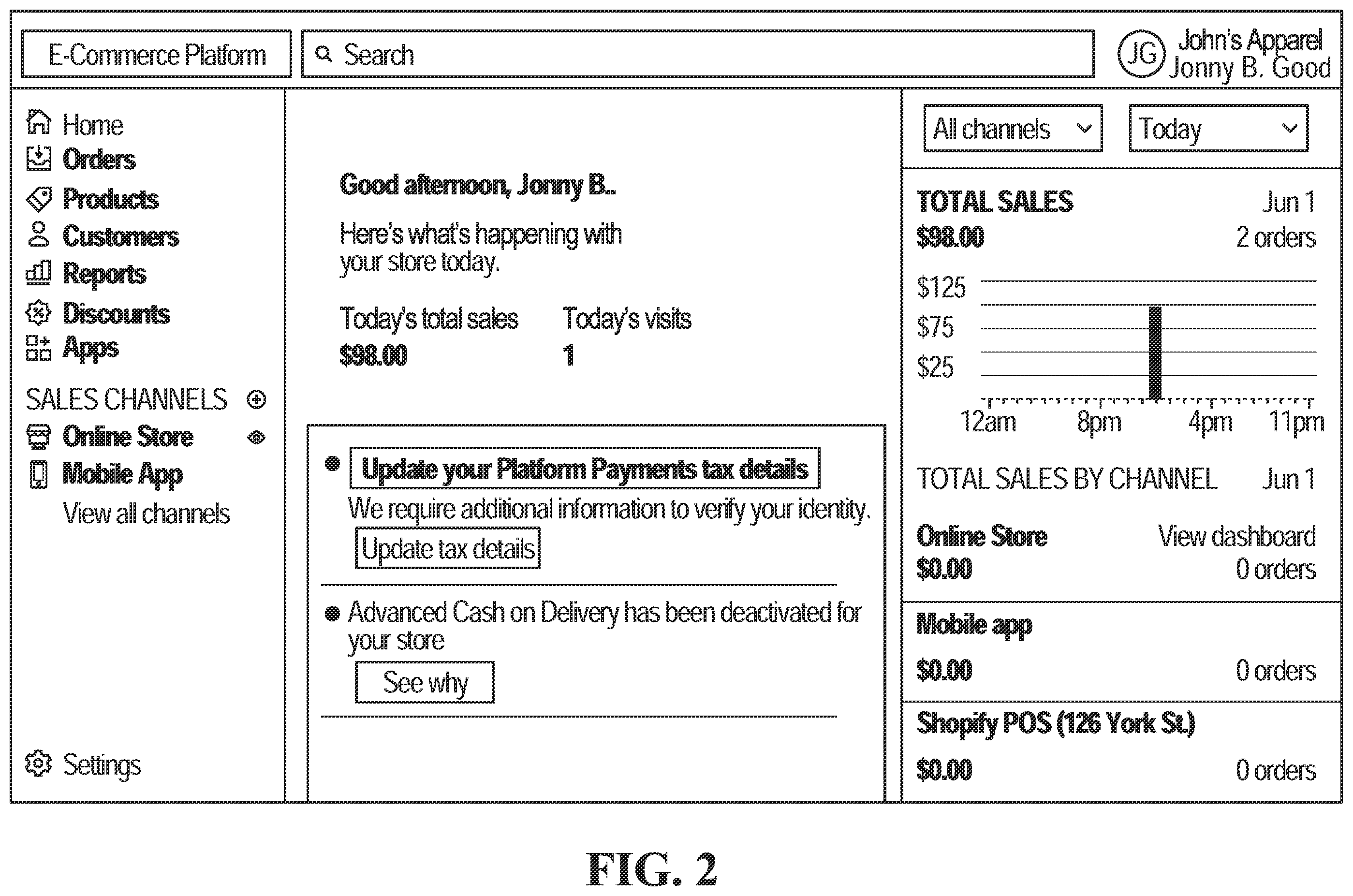 Patent US11847585 Figure 2 – Systems and methods for selectively preventing origination of transaction requests
