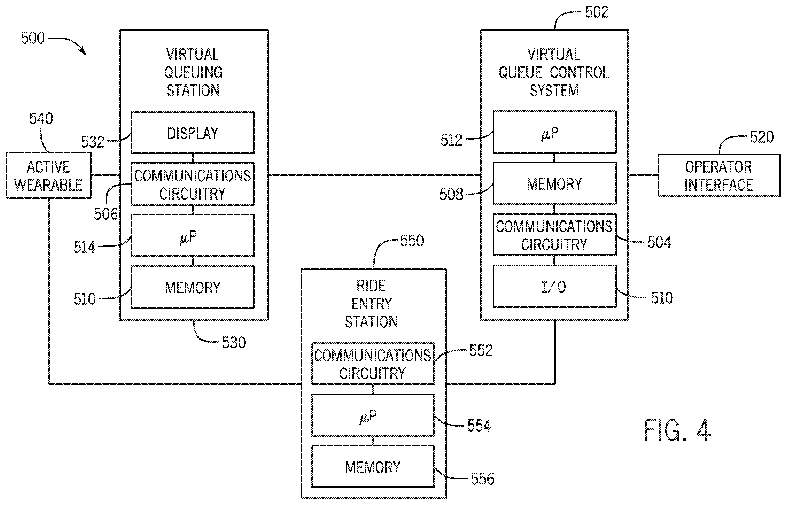 Patent US11847589 Figure 4 – Virtual queuing system and method