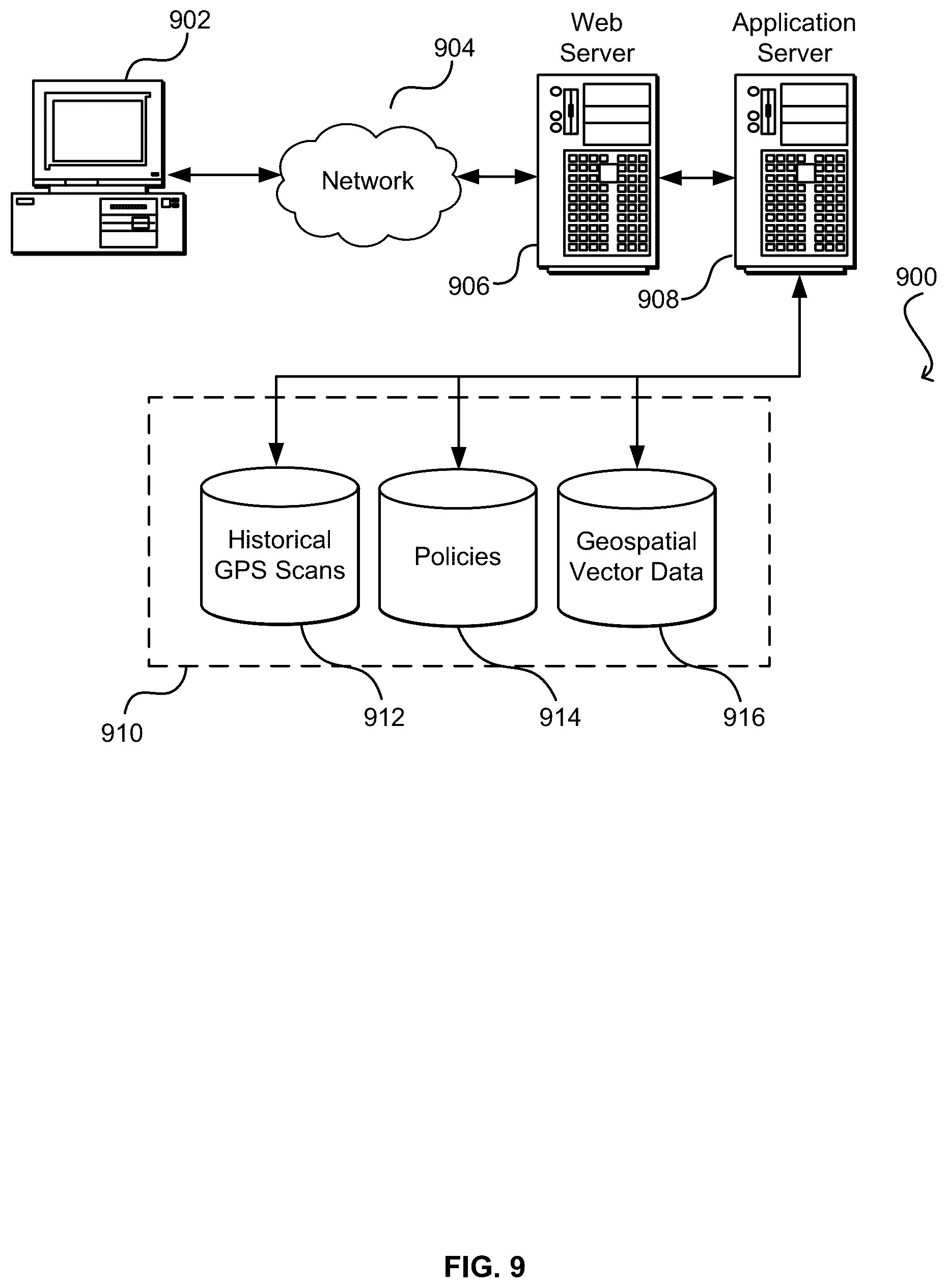Patent US11847603 Figure 9 – Neighborhood aware geofence generation