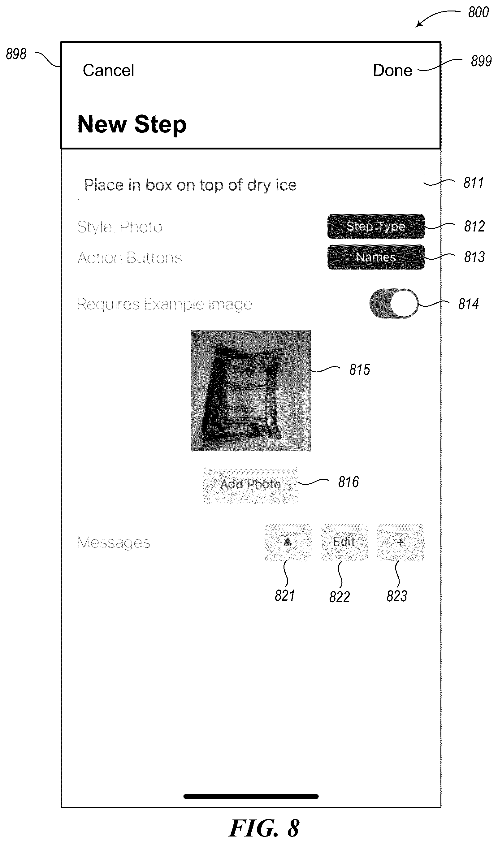 Patent US11847605 Figure 8 – Discharging courier service assignments