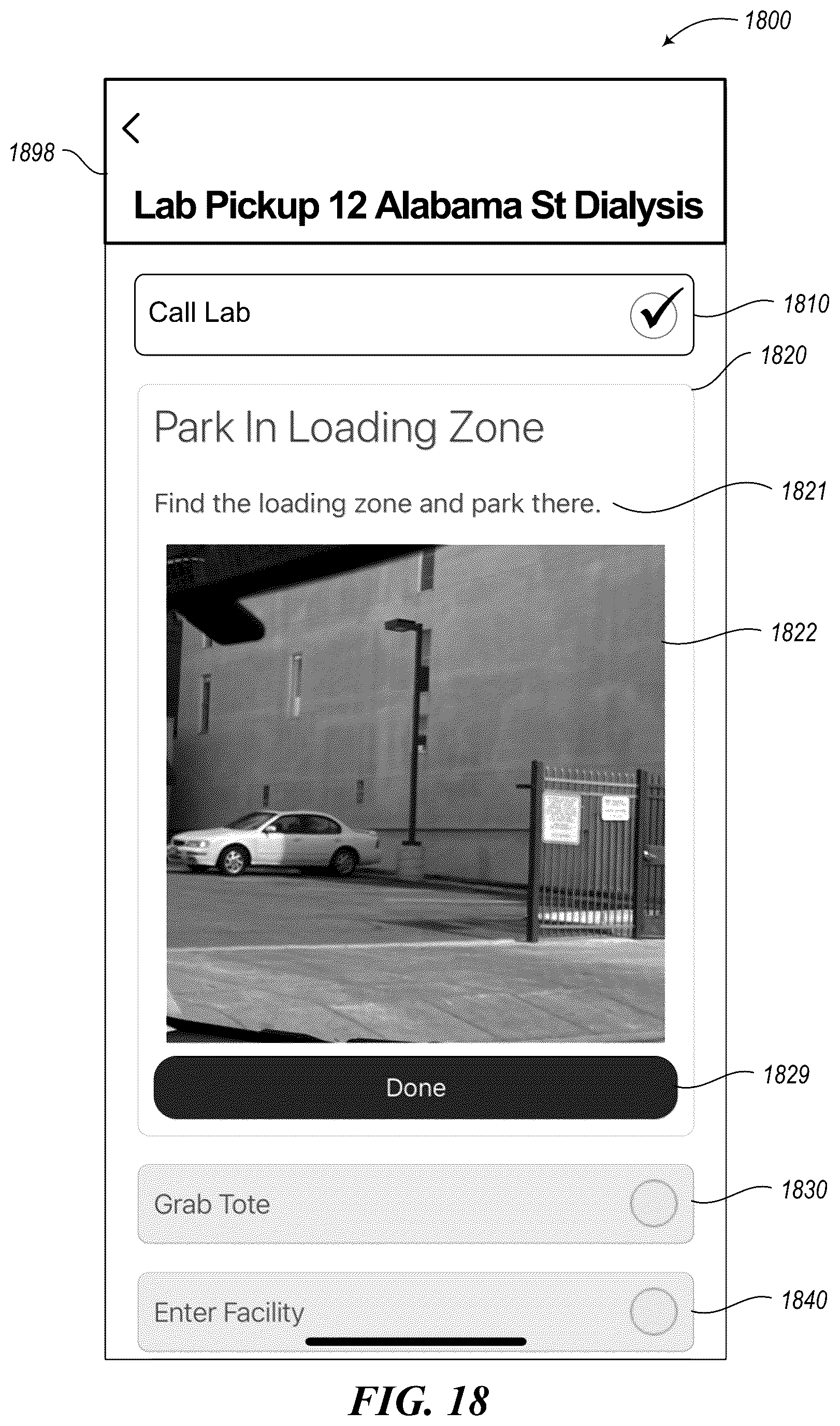 Patent US11847605 Figure 18 – Discharging courier service assignments