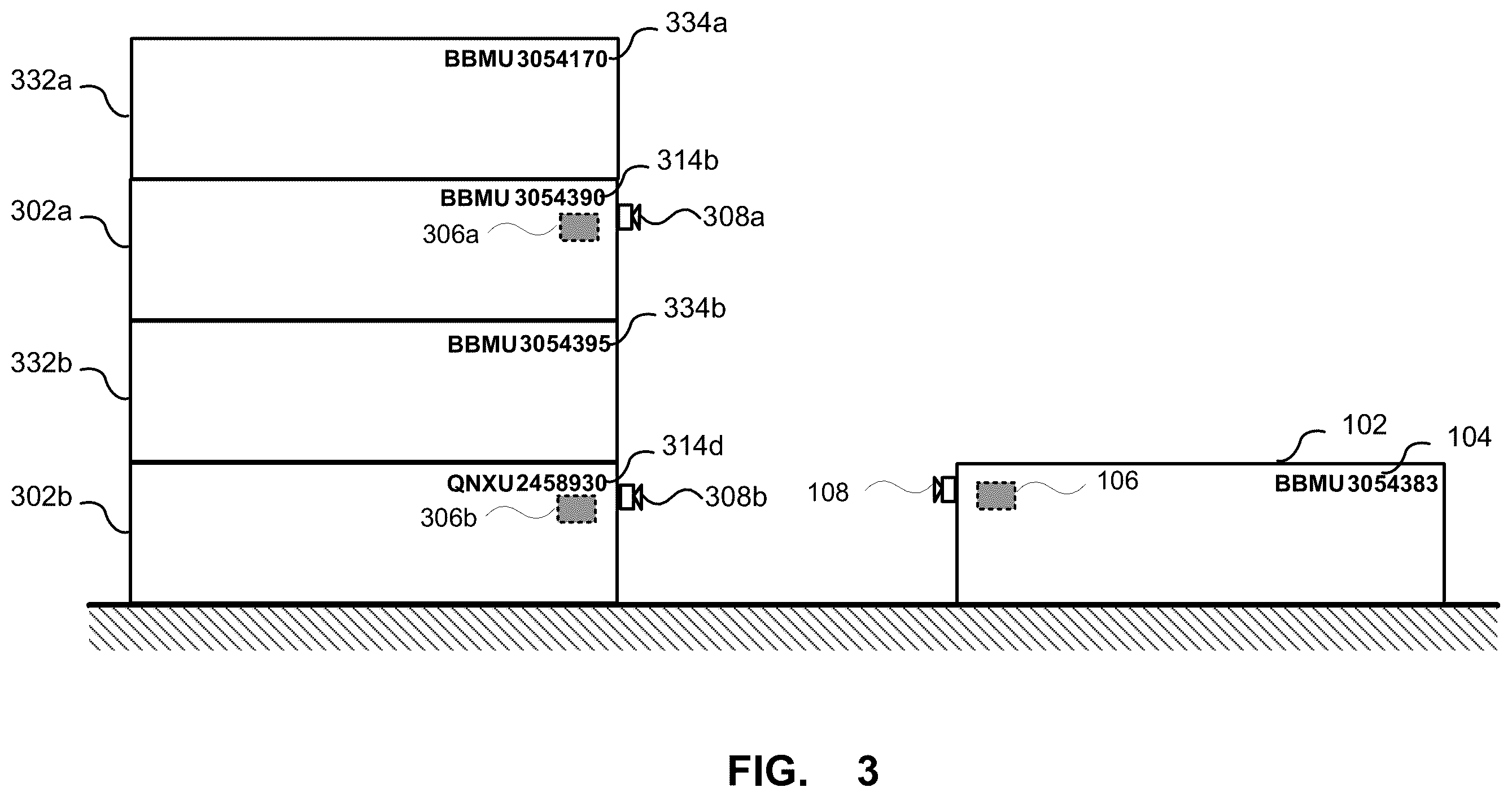 Patent US11847606 Figure 3 – System and method for cargo transportation unit tracking and monitoring device verification