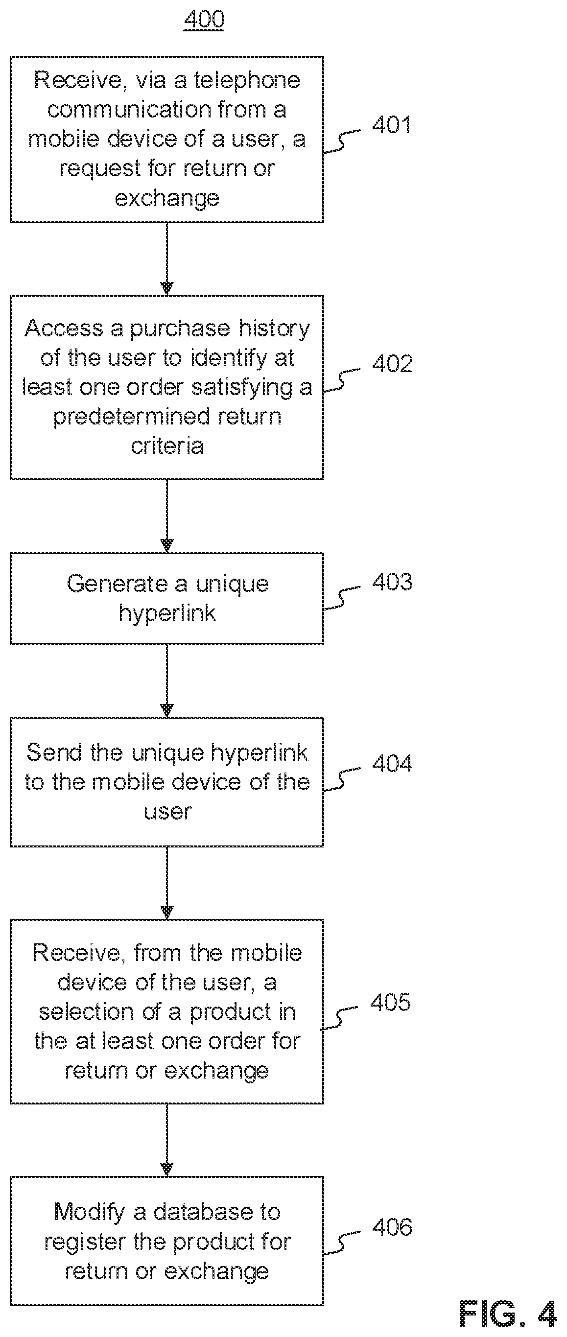 Patent US11847608 Figure 8 – Systems and methods for call deflection for product return or exchange