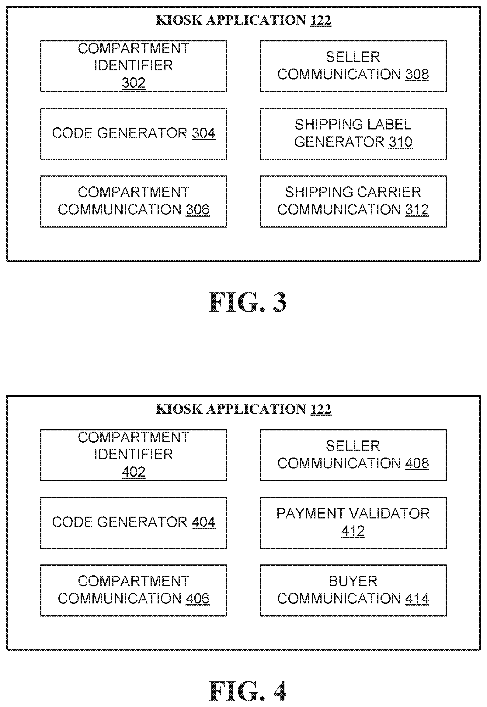 Patent US11847625 Figure 3 – Kiosk for receiving and delivering packages