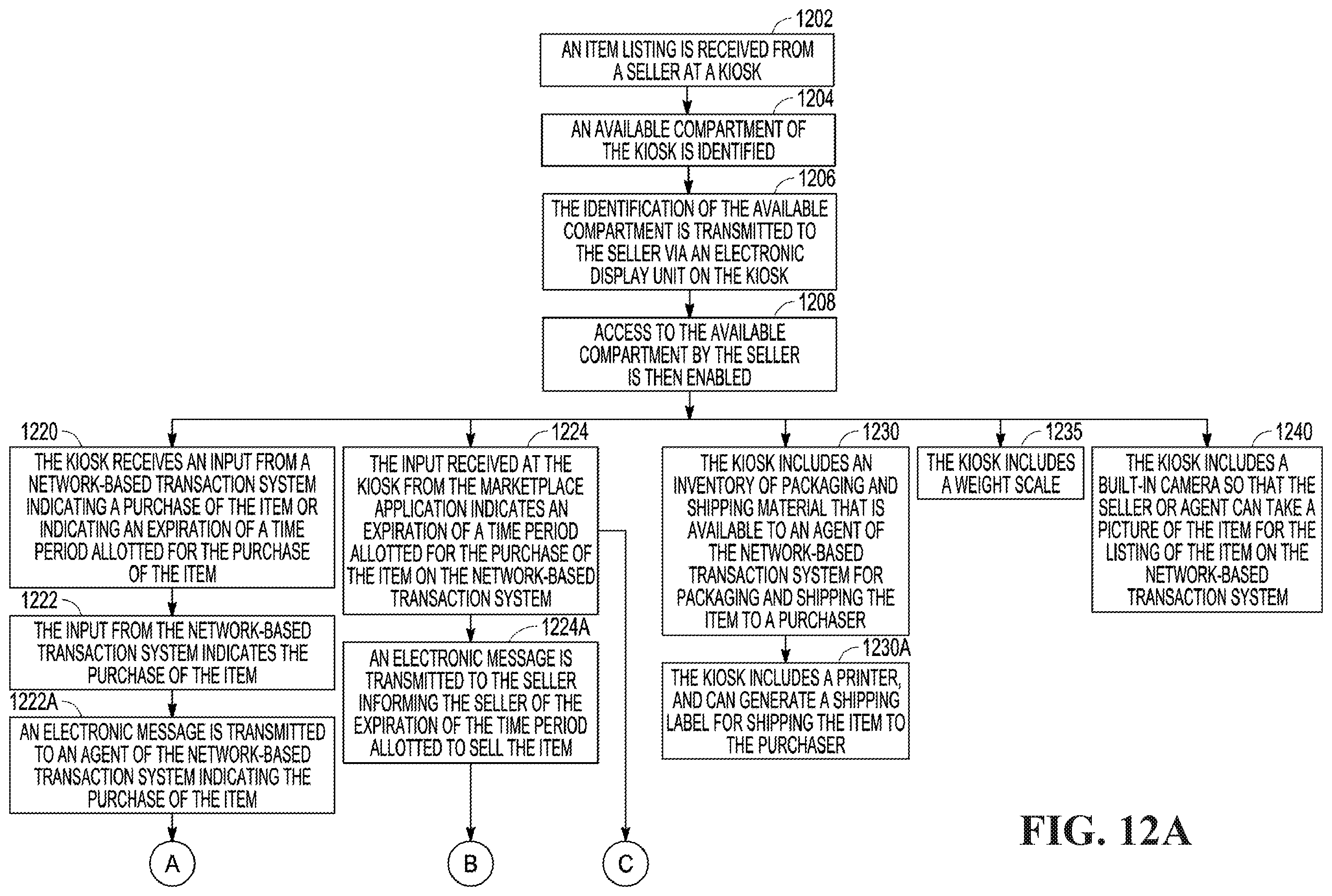 Patent US11847625 Figure 11 – Kiosk for receiving and delivering packages