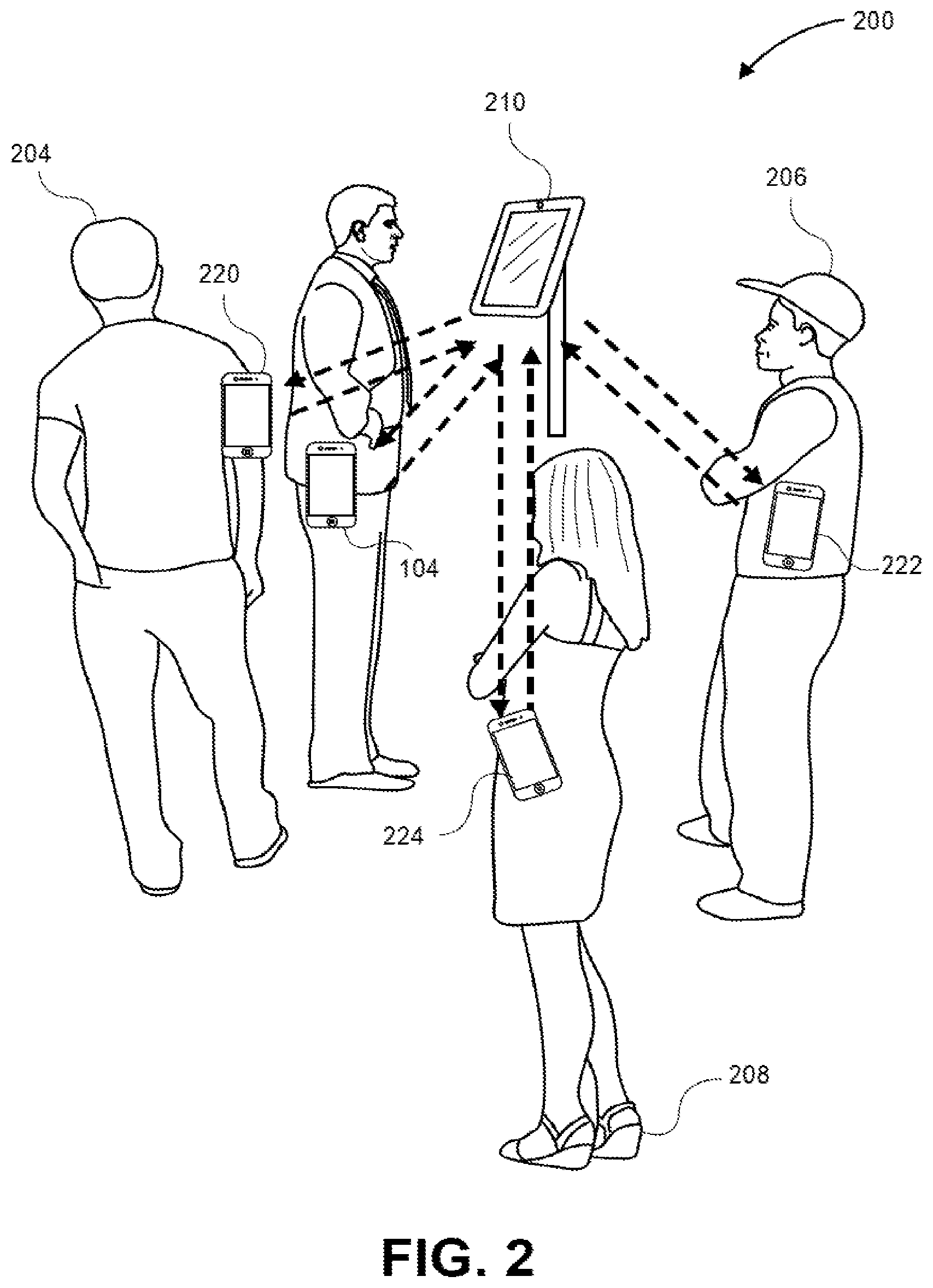 Patent US11847652 Figure 2 – Wireless biometric authentication system and method