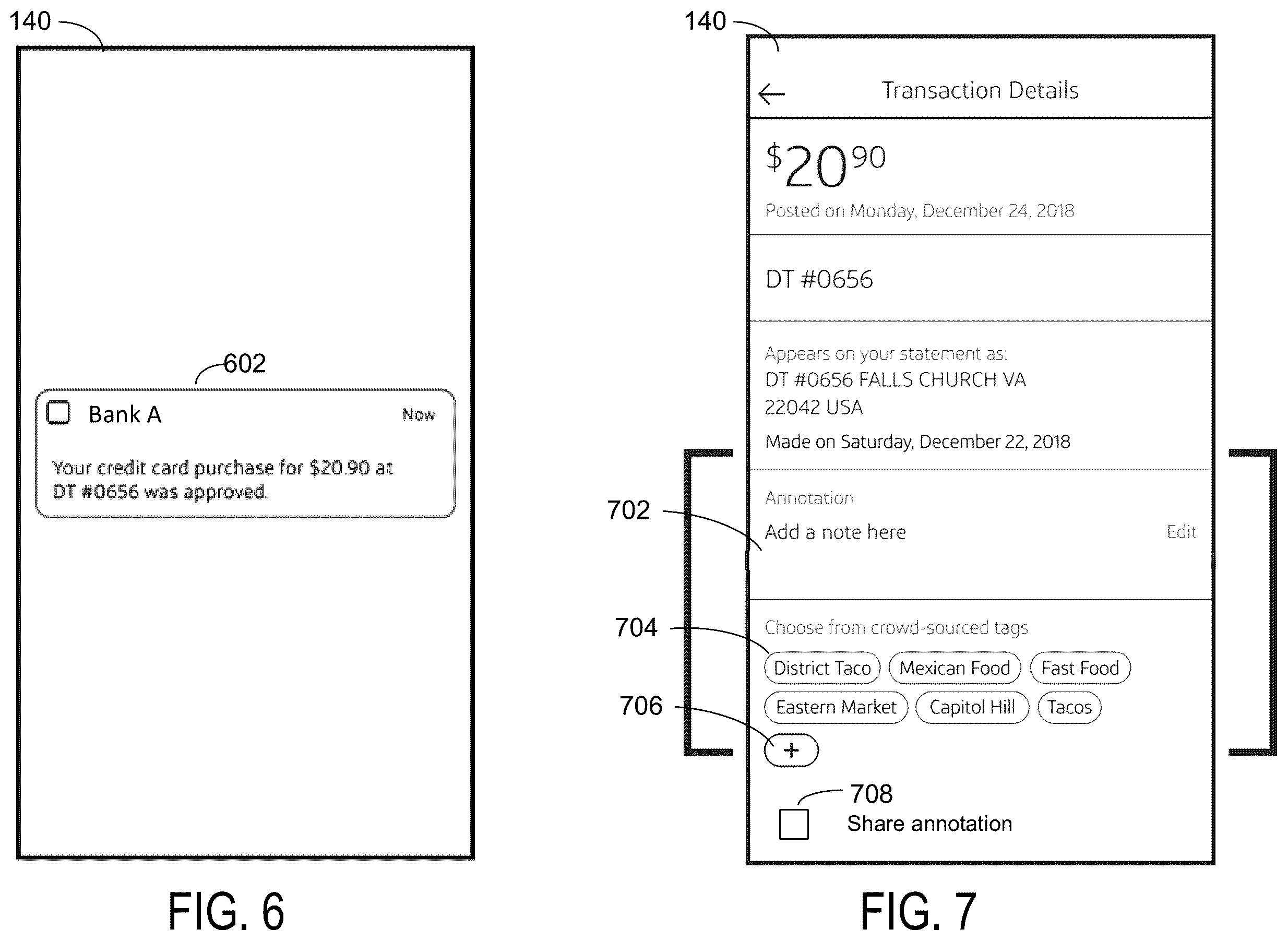 Patent US11847658 Figure 6 – Crowdsourced annotation and tagging system for digital transactions