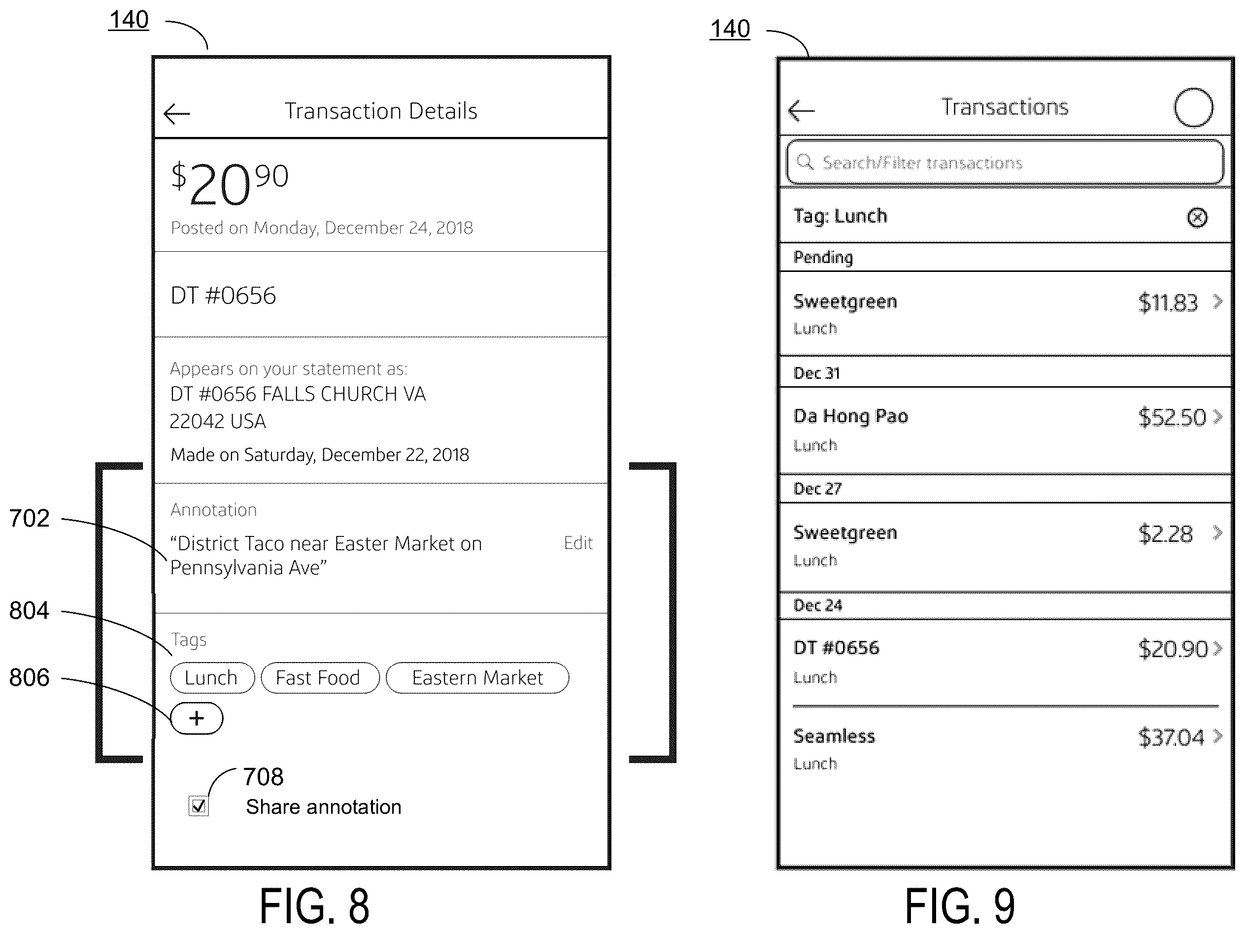 Patent US11847658 Figure 7 – Crowdsourced annotation and tagging system for digital transactions