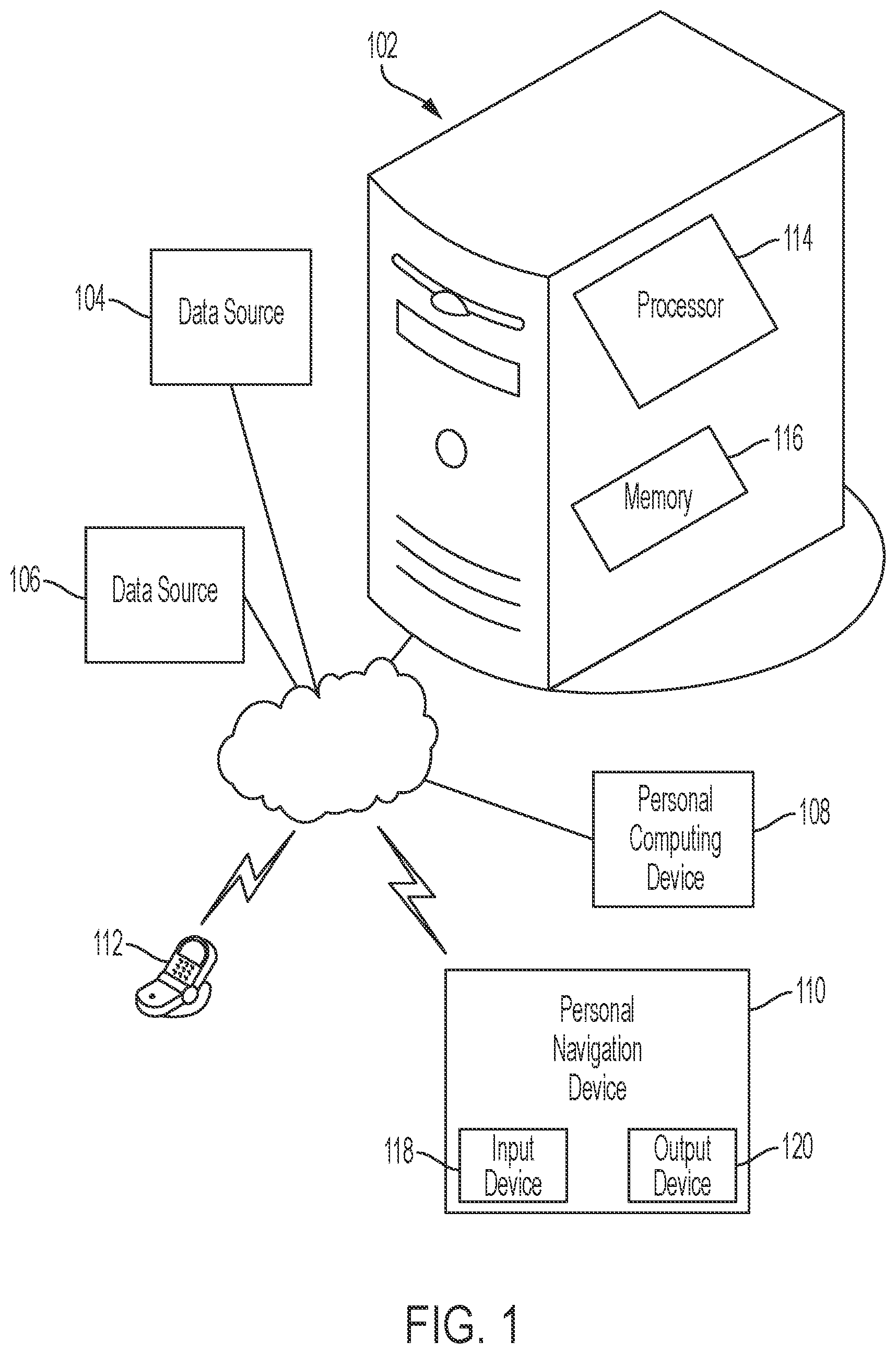 Patent US11847667 Figure 1 – Road segment safety rating system