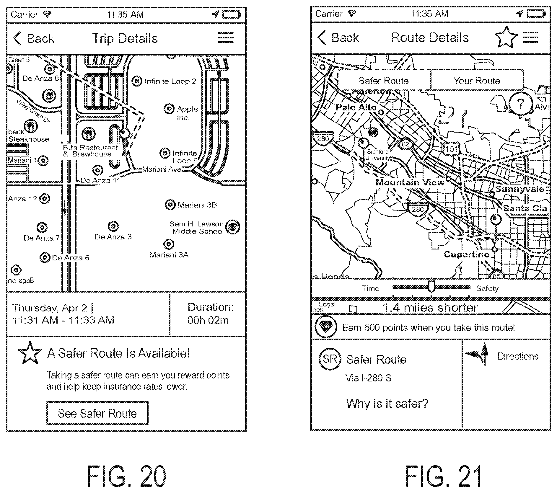 Patent US11847667 Figure 18 – Road segment safety rating system