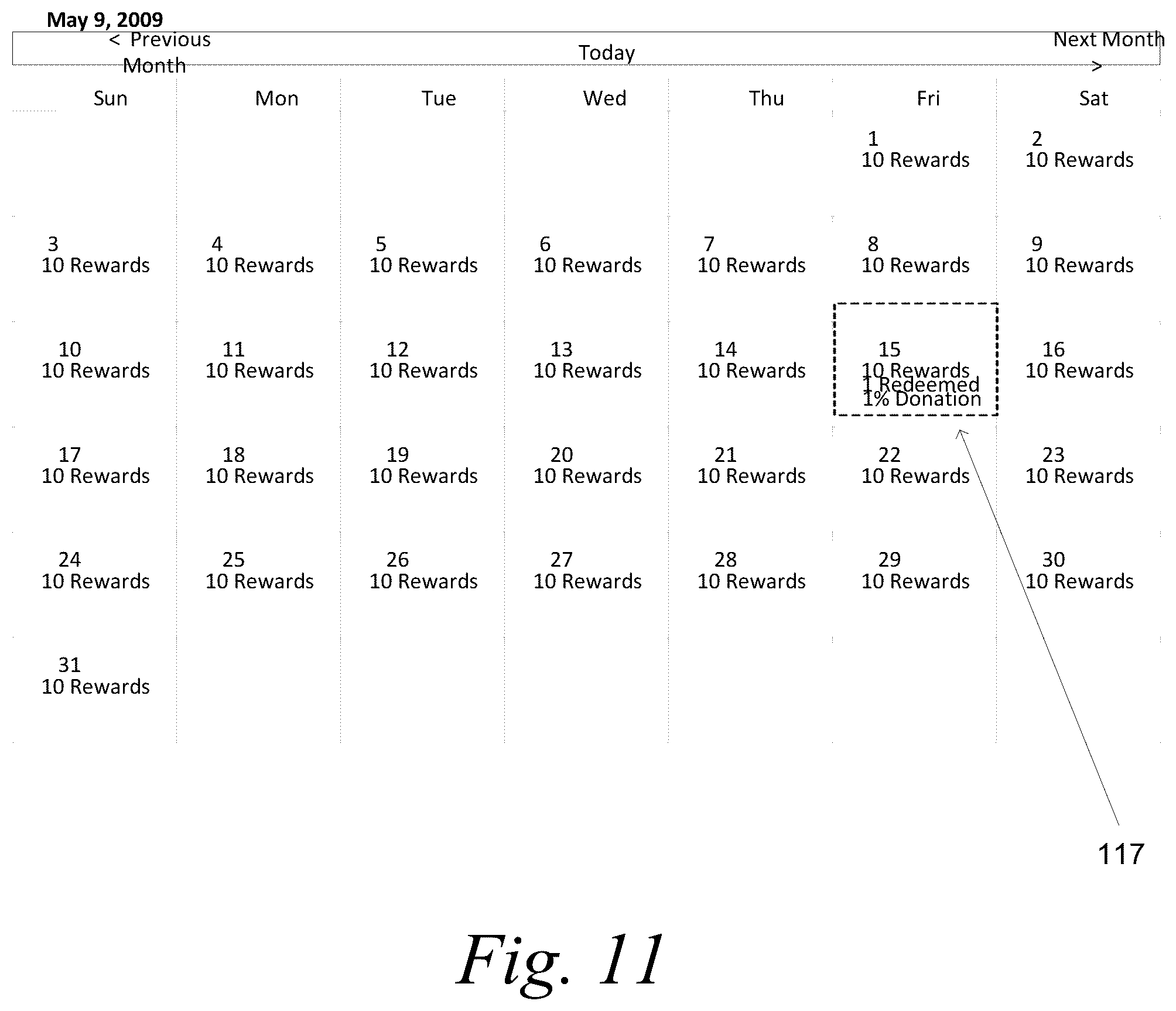 Patent US11847672 Figure 11 – Mobile device proximity triggered transaction based merchant donation