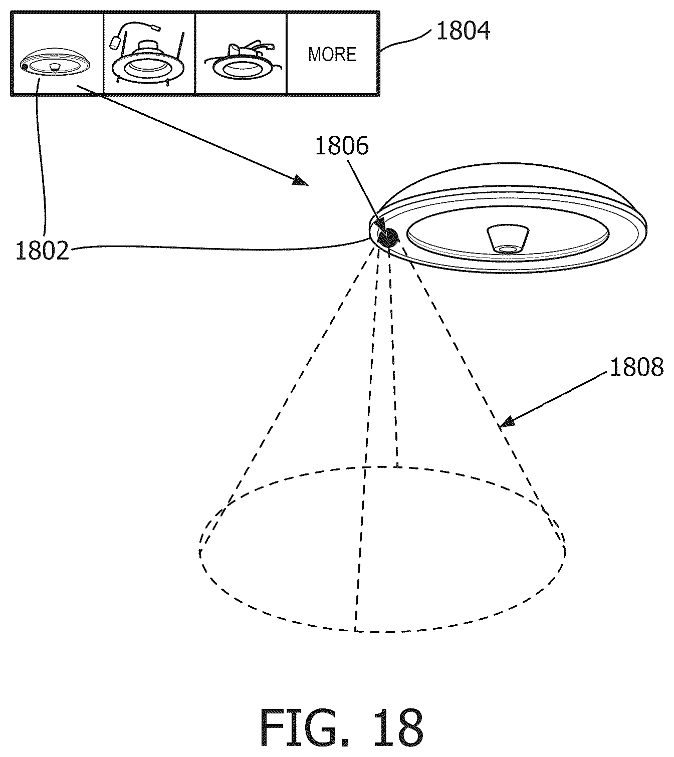 Patent US11847677 Figure 20 – Lighting and internet of things design using augmented reality