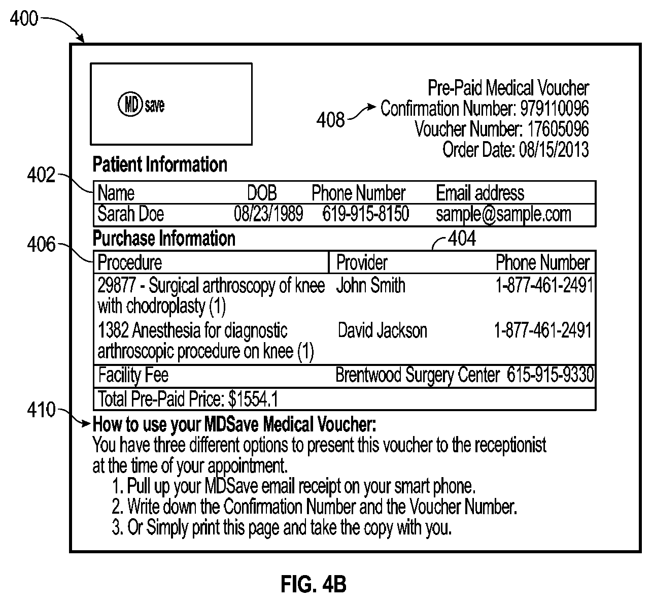 Patent US11847678 Figure 8 – Adjudication and claim payment for selectively redeemable bundled healthcare services