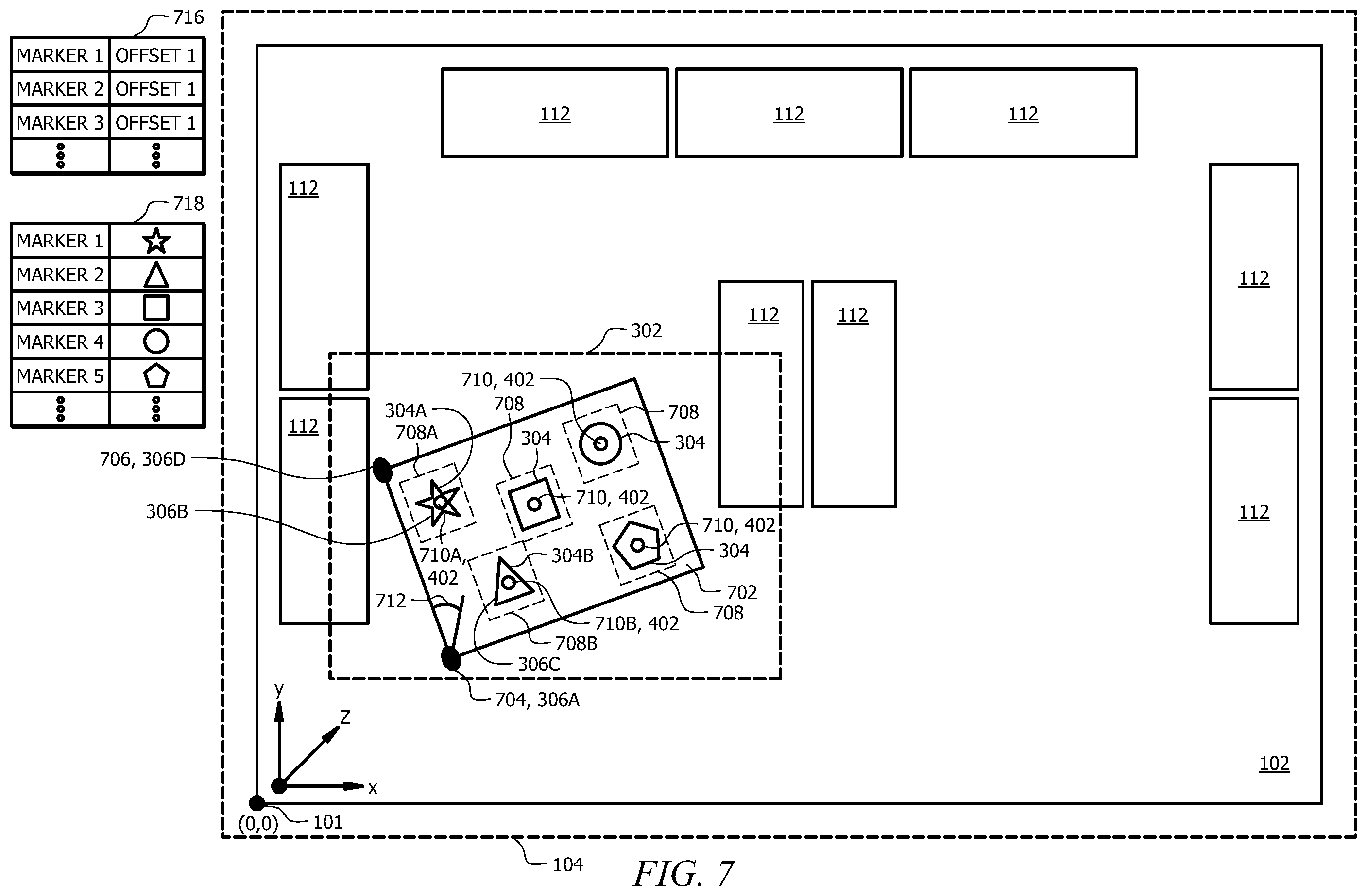 Patent US11847688 Figure 7 – Detecting and identifying misplaced items using a sensor array