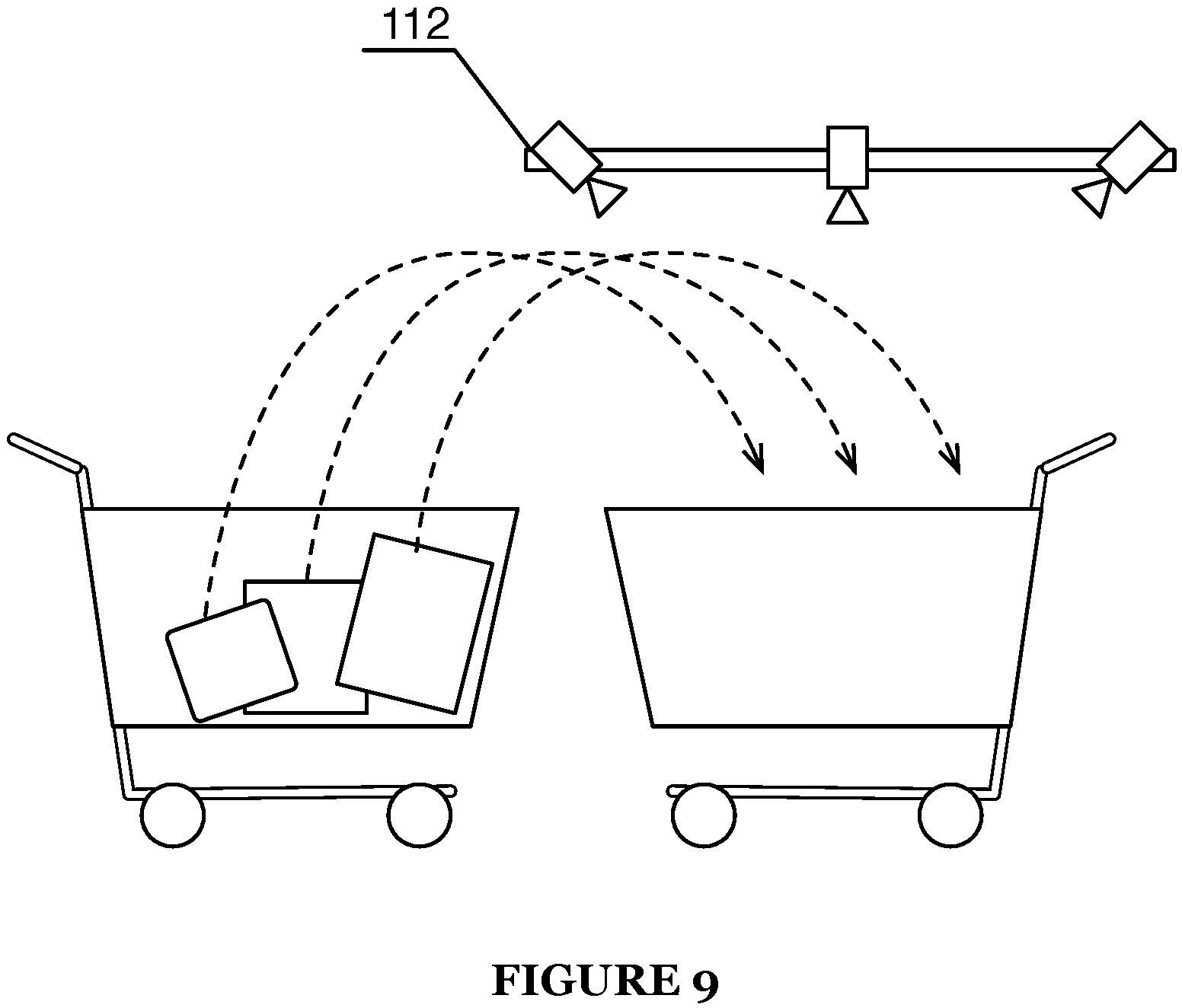 Patent US11847689 Figure 9 – Dynamic customer checkout experience within an automated shopping environment