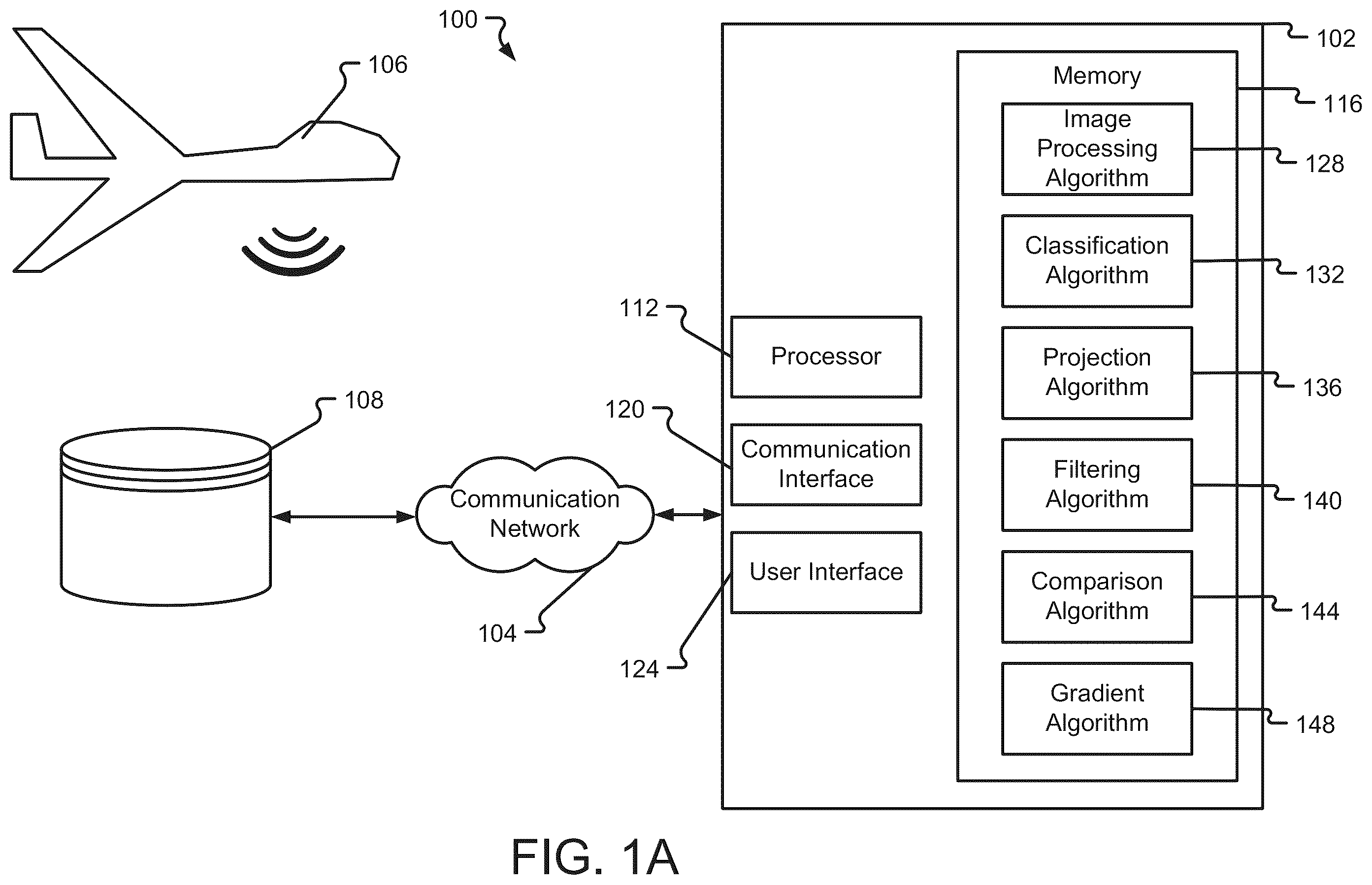 Patent US11847740 — Data compression algorithm for processing of point cloud data for digital terrain models (DTM) — Figure 1