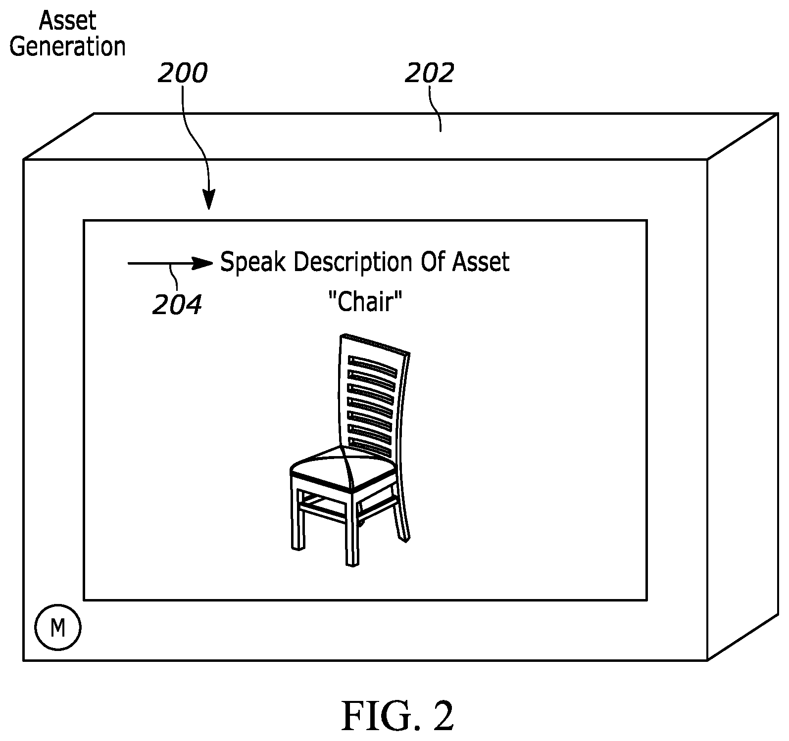 Patent US11847743 Figure 2 – Voice driven modification of physical properties and physics parameterization in a closed simulation loop for creating static assets in computer simulations