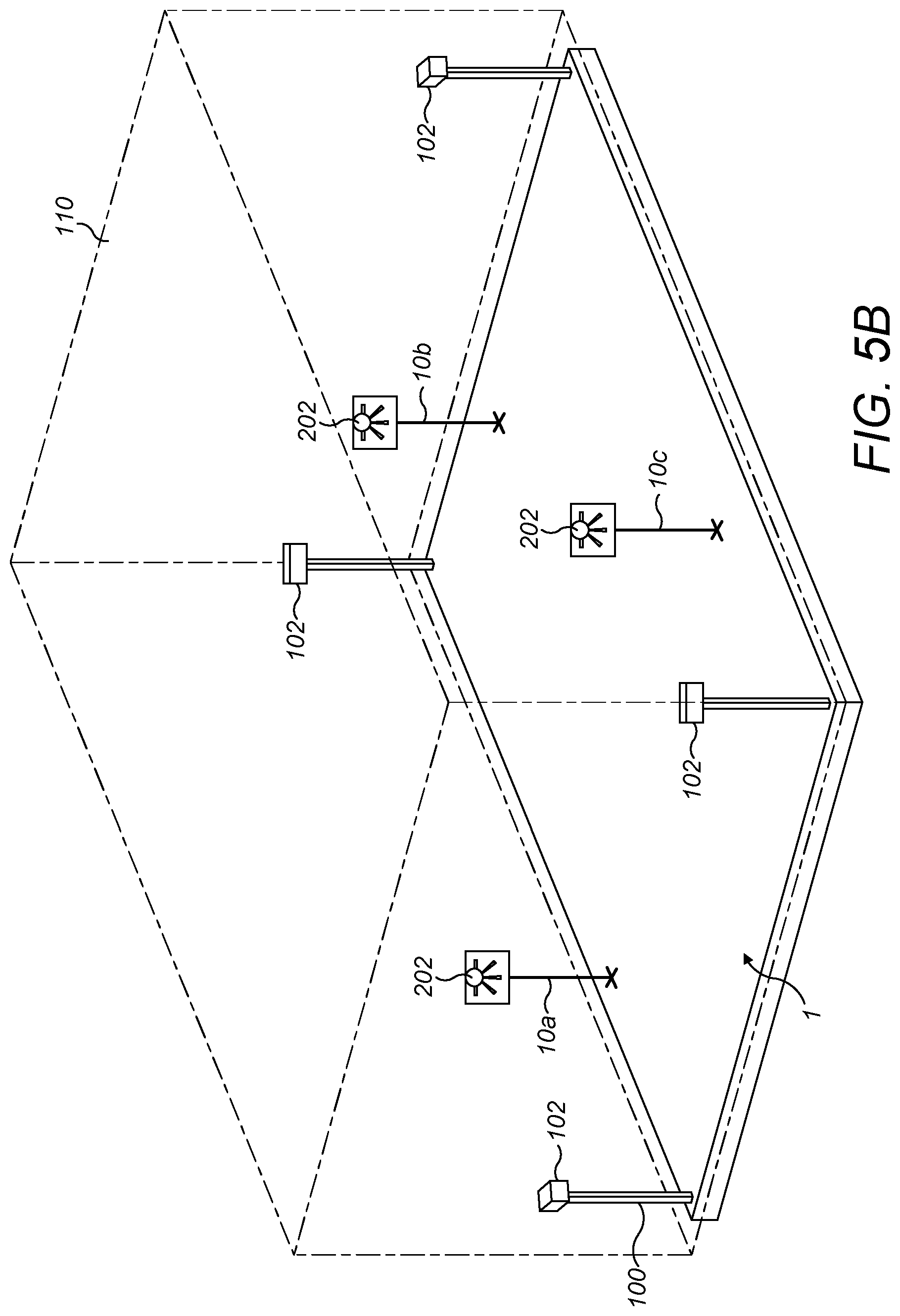 Patent US11847747 Figure 5 – Displaying a virtual image of a building information model