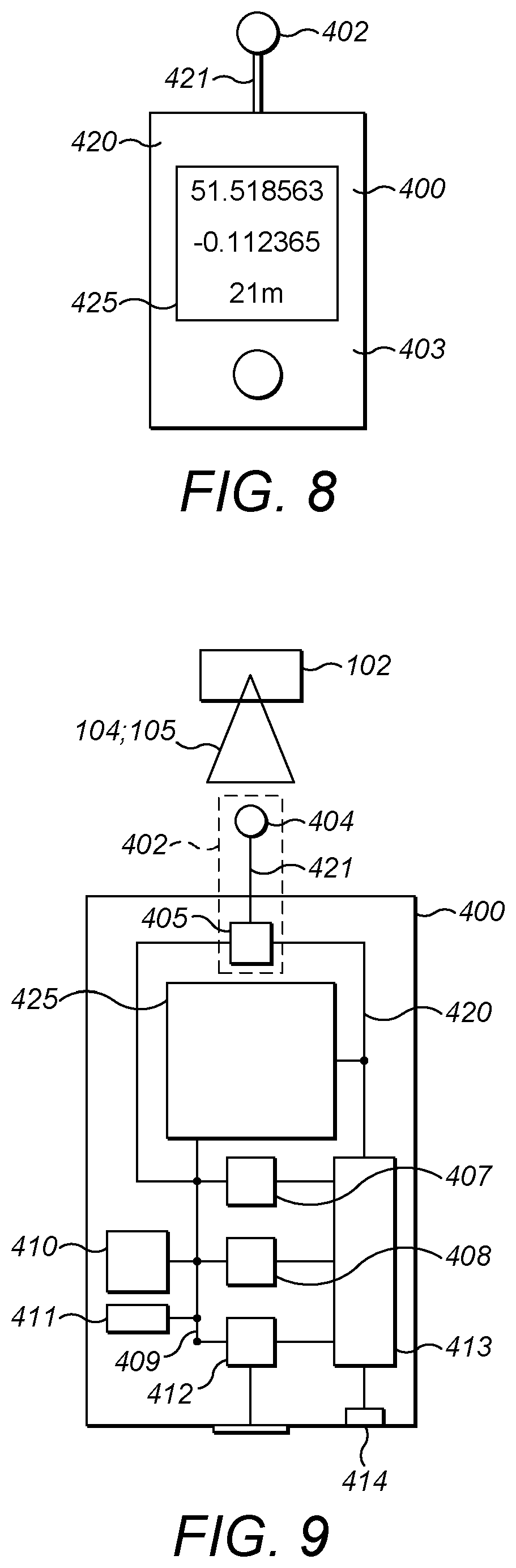 Patent US11847747 Figure 8 – Displaying a virtual image of a building information model