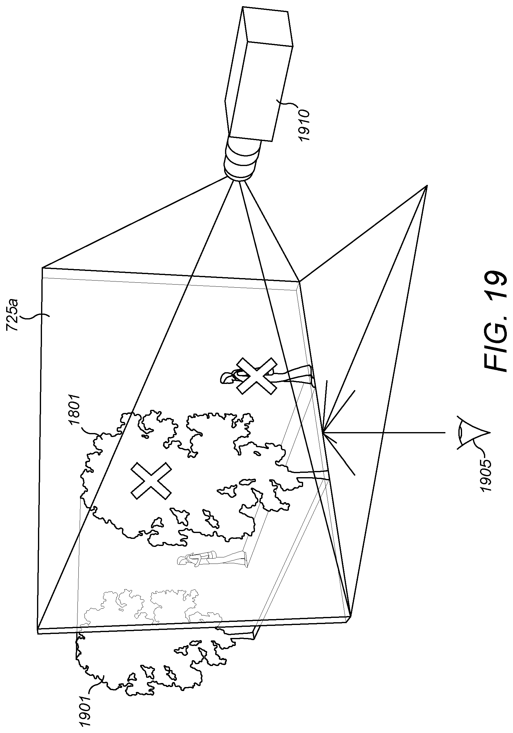 Patent US11847747 Figure 18 – Displaying a virtual image of a building information model