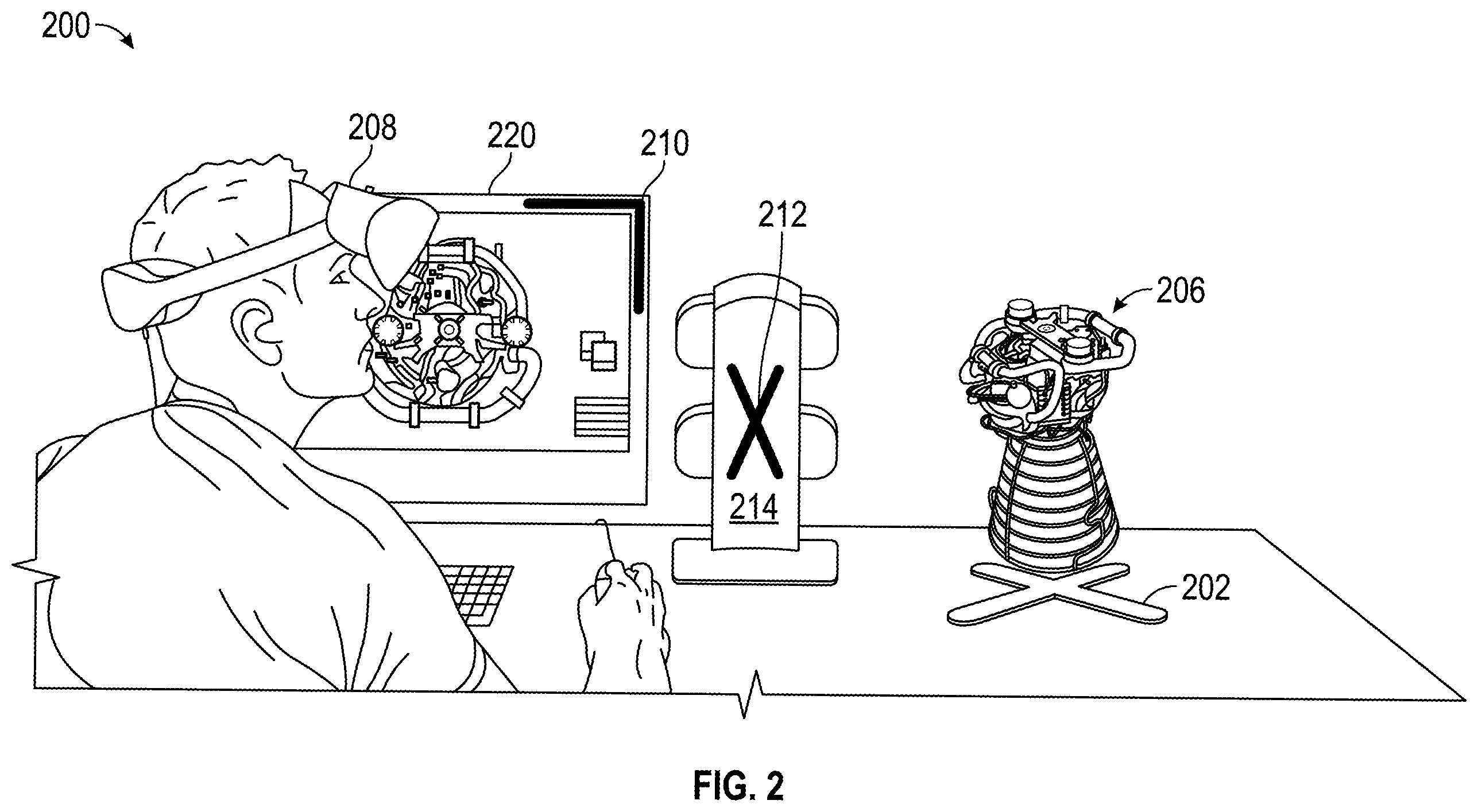 Patent US11847752 Figure 2 – Augmented reality collaboration system