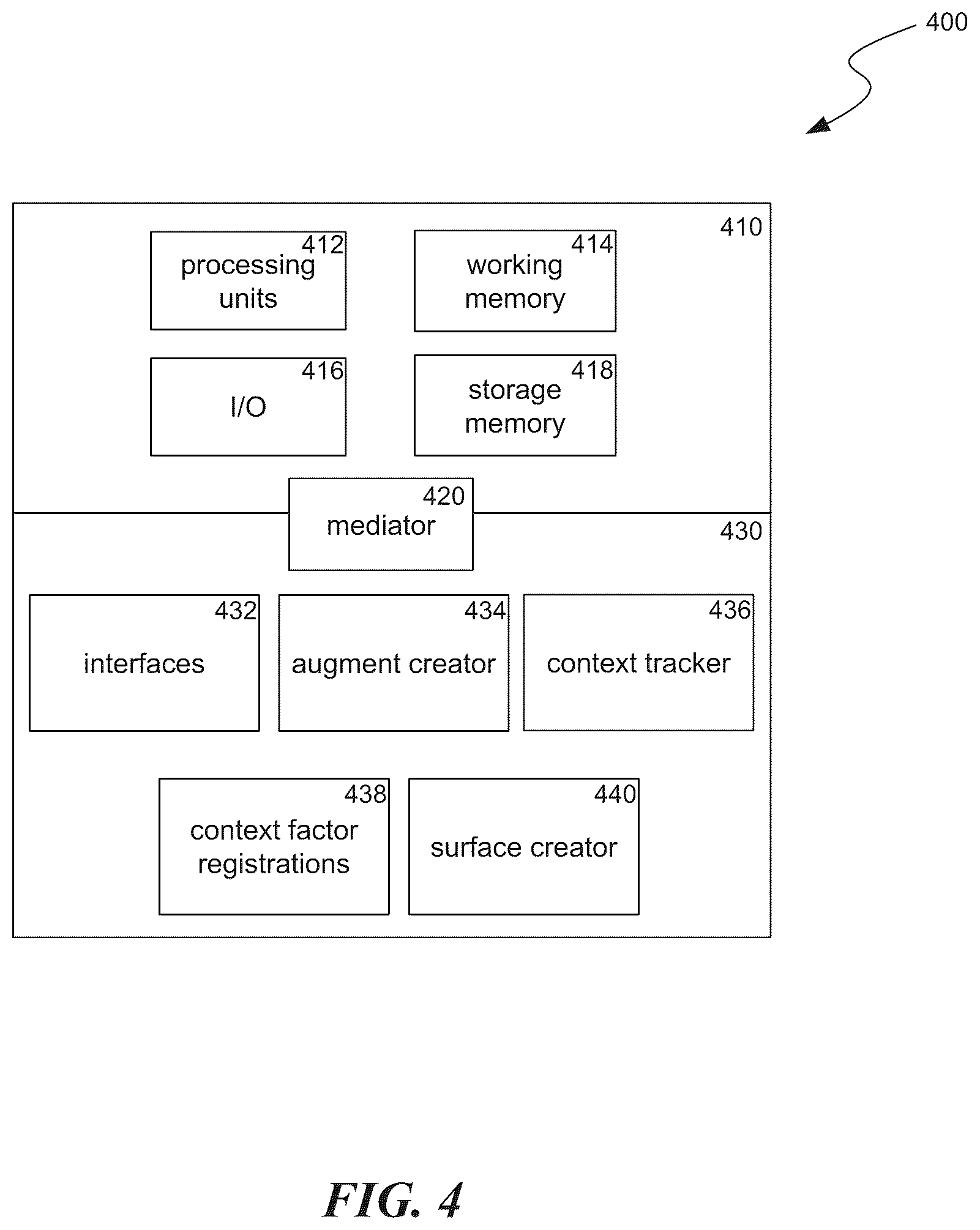 Patent US11847753 Figure 5 – Artificial reality augments and surfaces