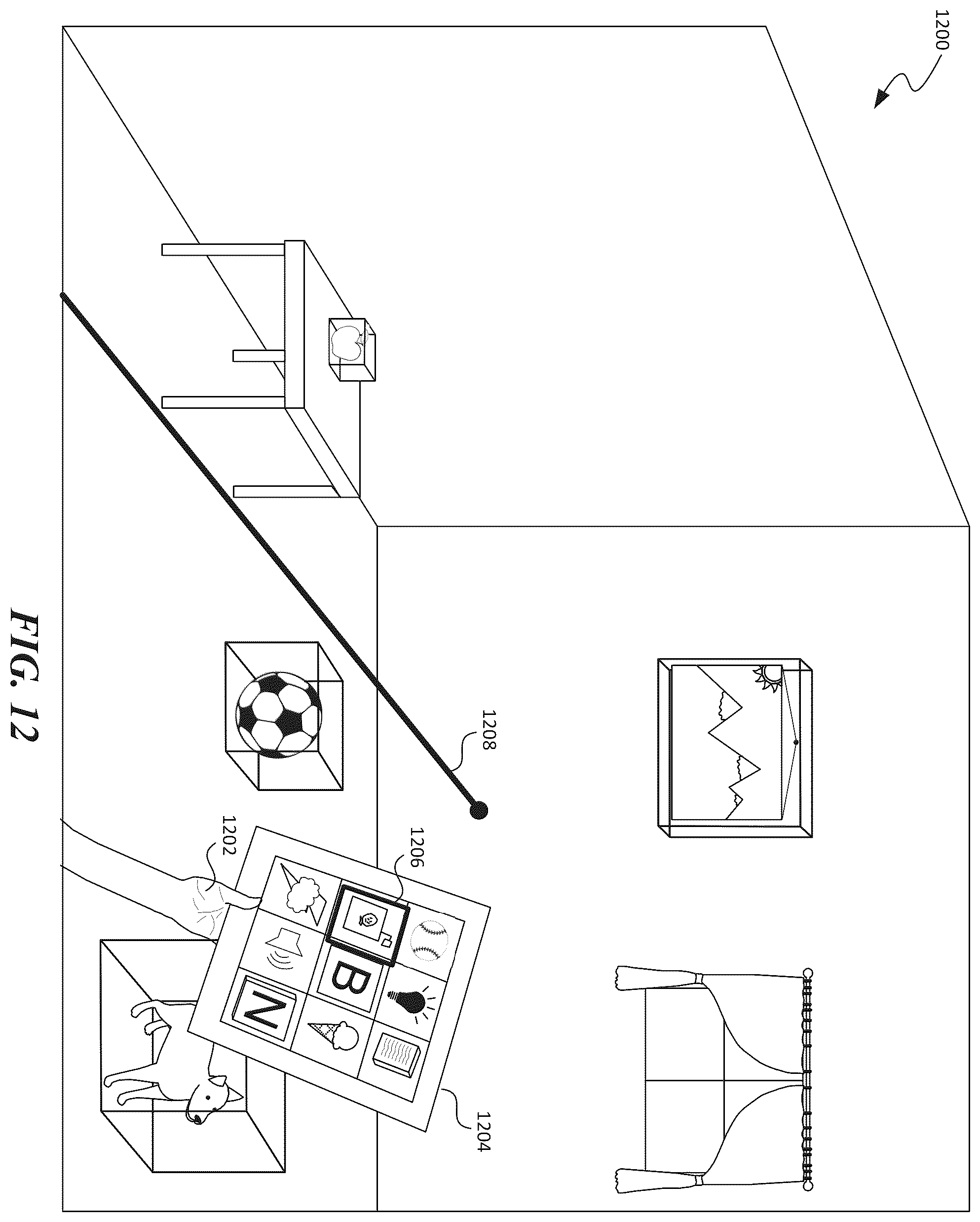 Patent US11847753 Figure 14 – Artificial reality augments and surfaces