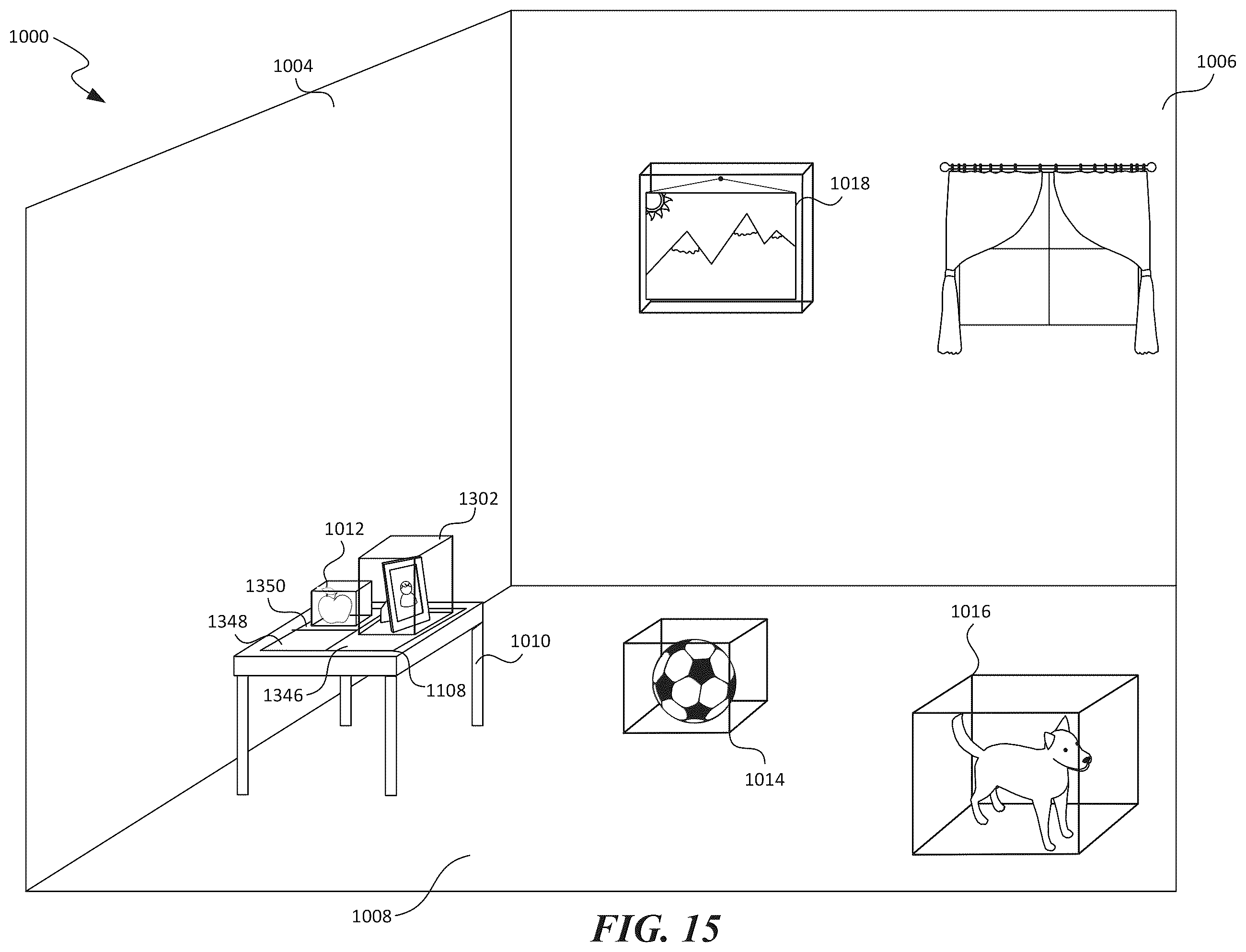 Patent US11847753 Figure 17 – Artificial reality augments and surfaces