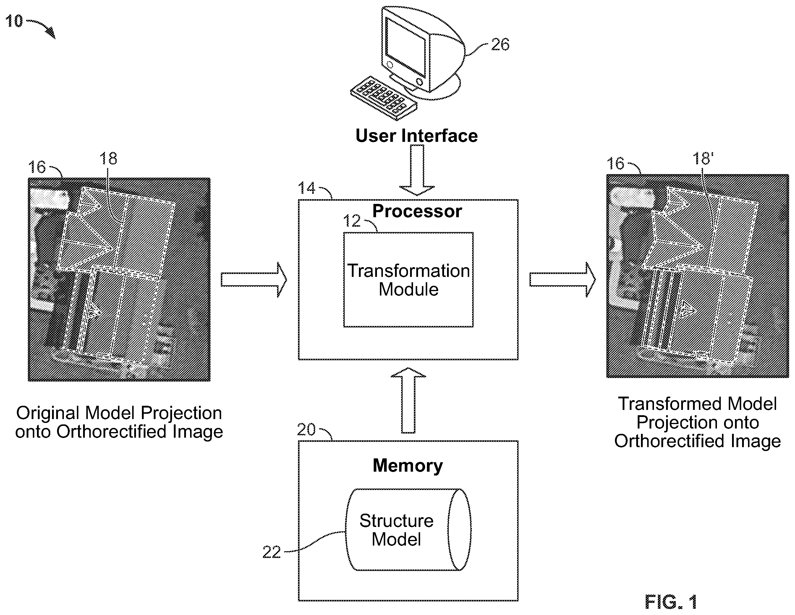 Patent US11847757 Figure 1 – Systems and methods for lean ortho correction for computer models of structures