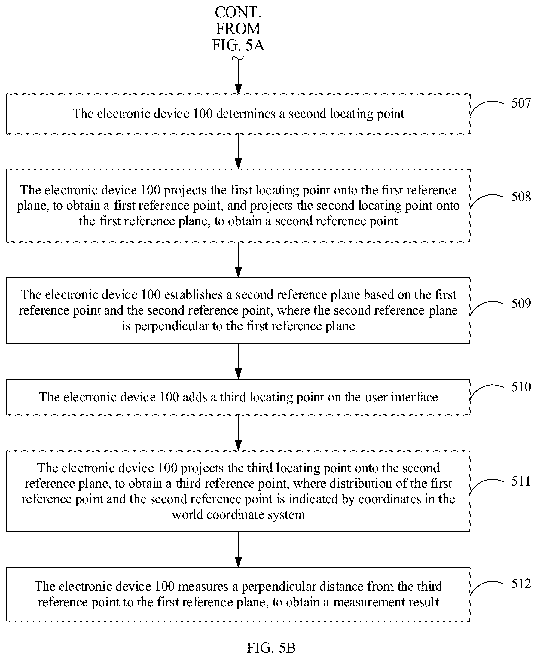 Patent US11847789 Figure 6 – Distance measurement method and electronic device