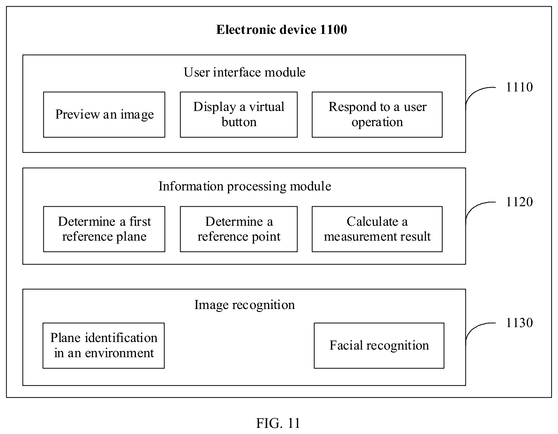 Patent US11847789 Figure 14 – Distance measurement method and electronic device