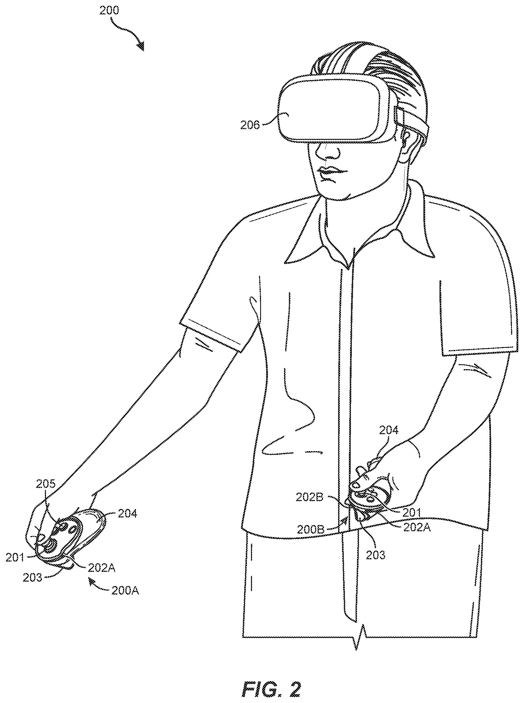 Patent US11847794 Figure 2 – Self-tracked controller