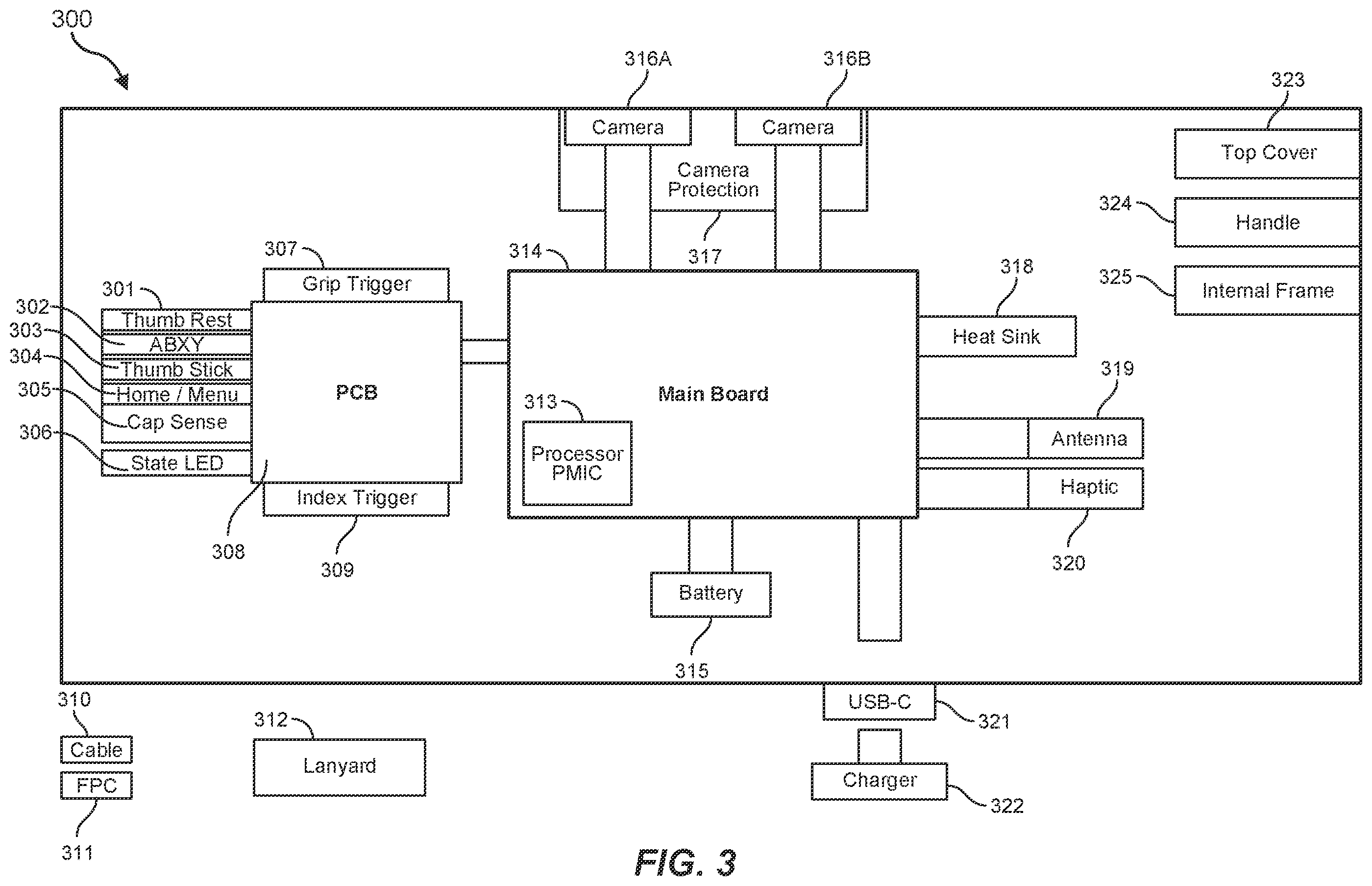 Patent US11847794 Figure 3 – Self-tracked controller
