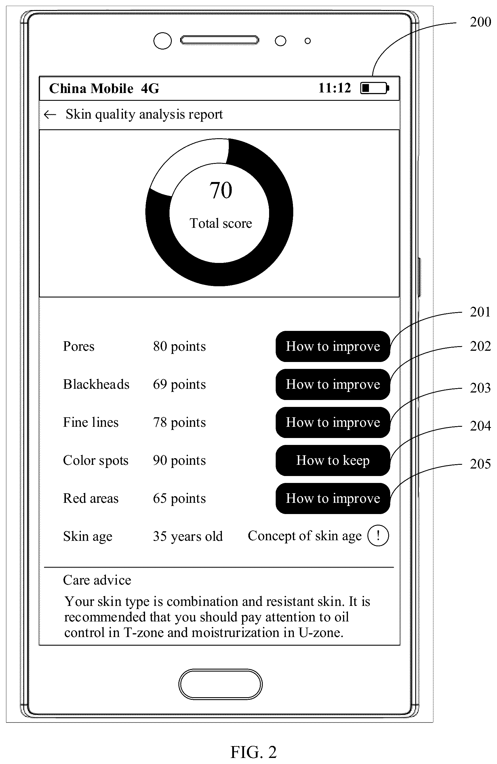 Patent US11847798 Figure 2 – Pigment detection method and electronic device