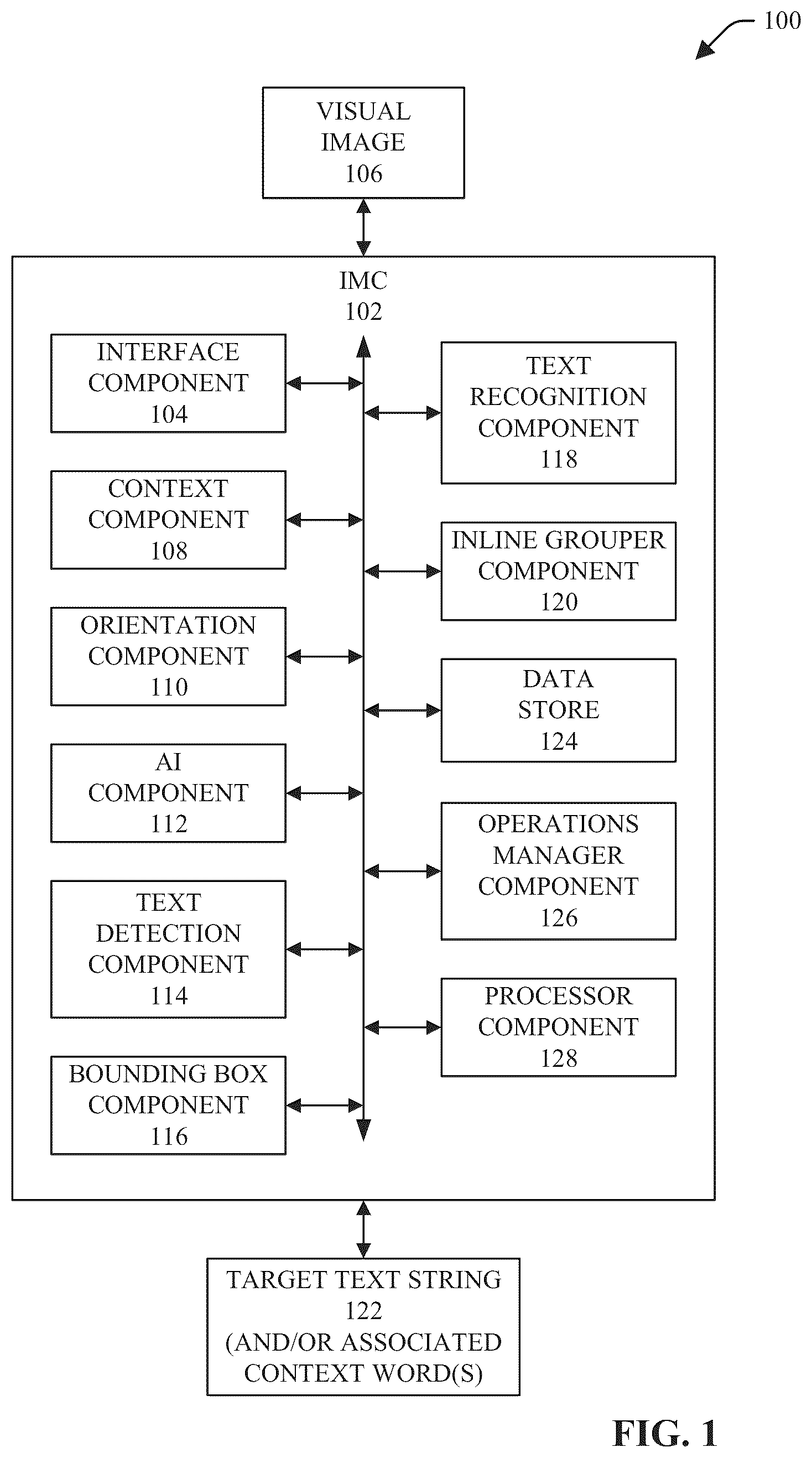 Patent US11847806 Figure 1 – Information extraction from images using neural network techniques and anchor words