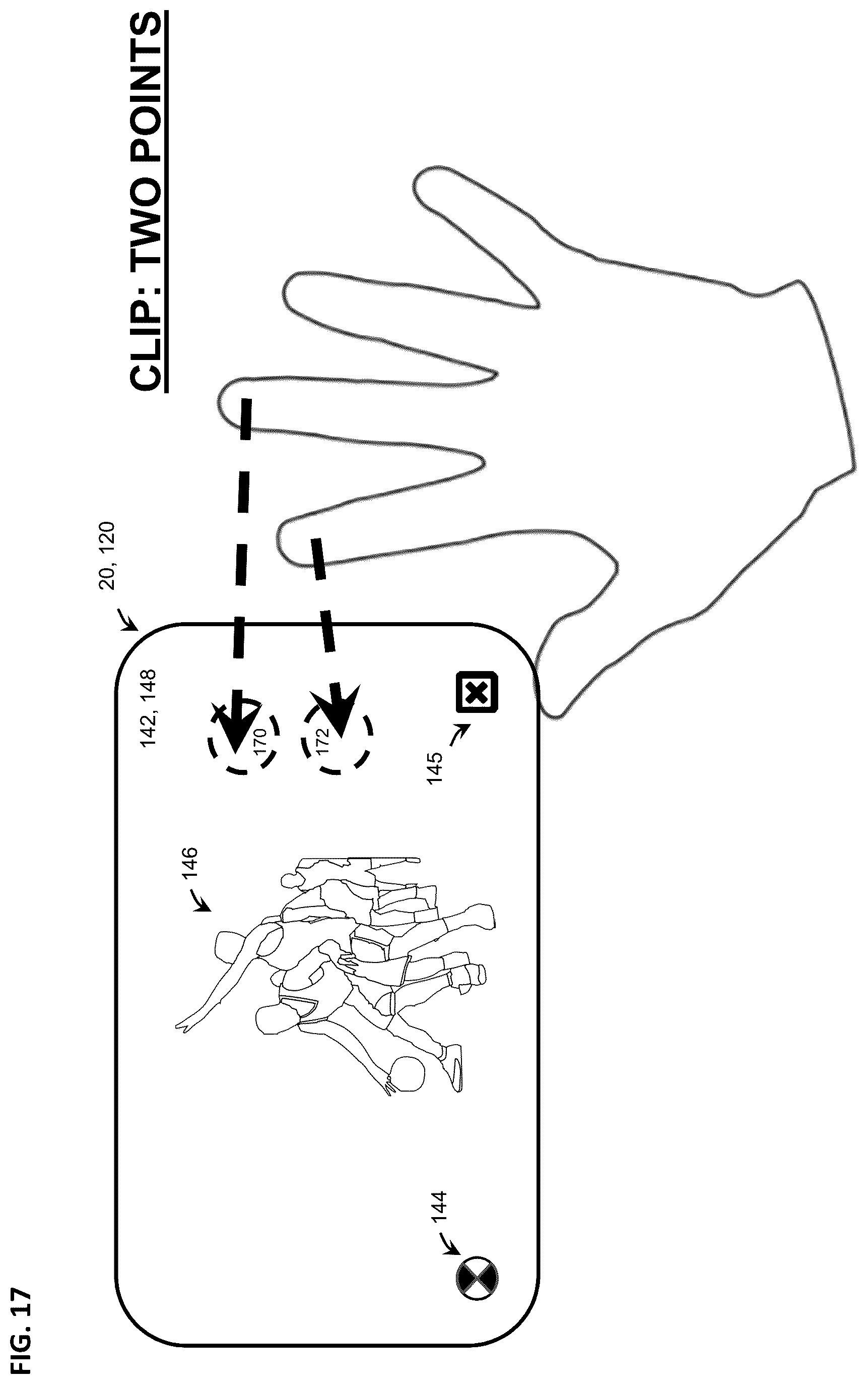Patent US11847828 Figure 17 – System, method and device operable to produce a video